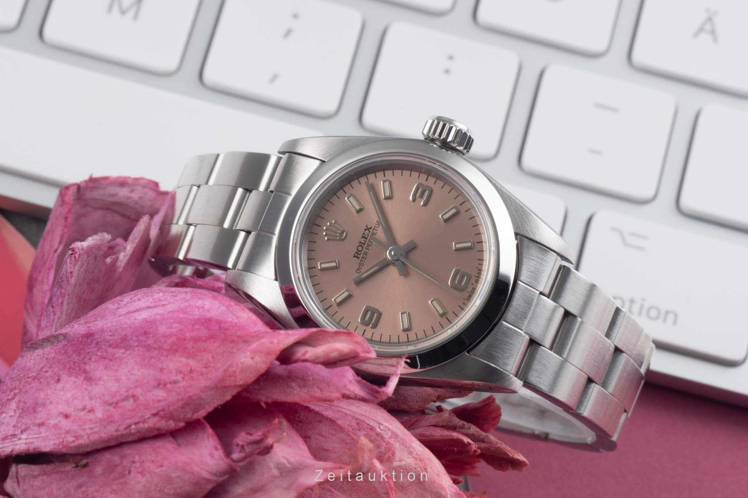 Rolex Oyster Perpetual steel automatic women's watch 67180  [2500843] - Image 3