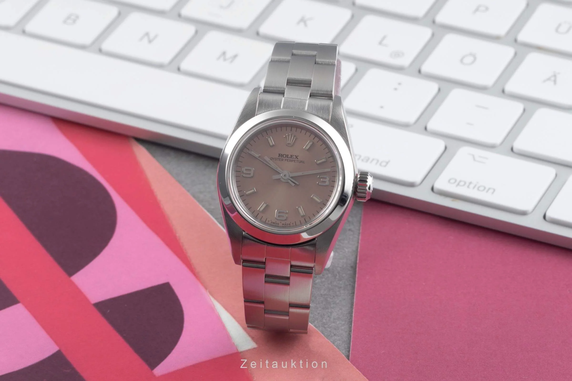 Rolex Oyster Perpetual steel automatic women's watch 67180  [2500843] - Image 4