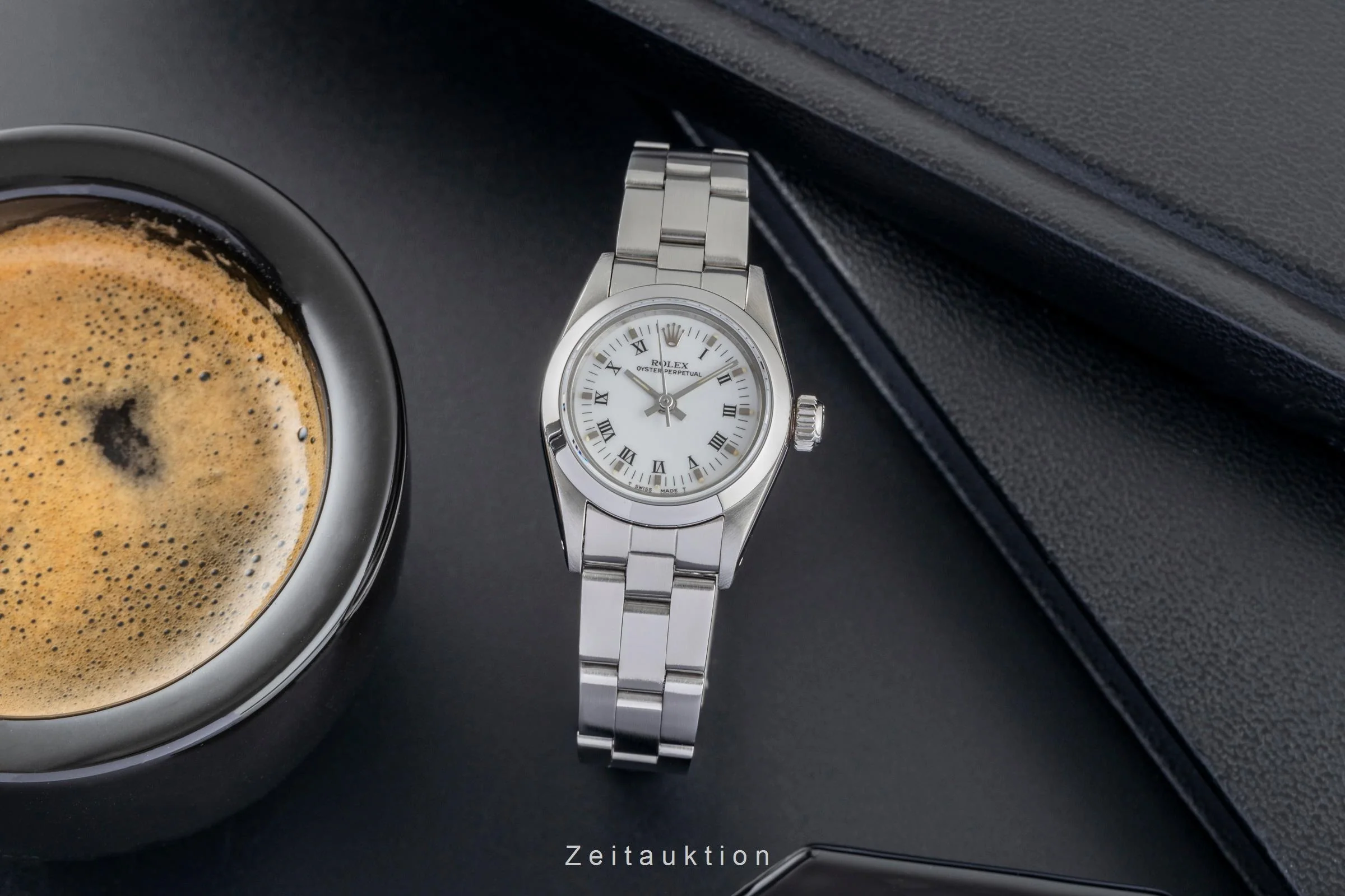 Rolex Oyster Perpetual steel automatic women's watch 67180  [2502614] - Image 4