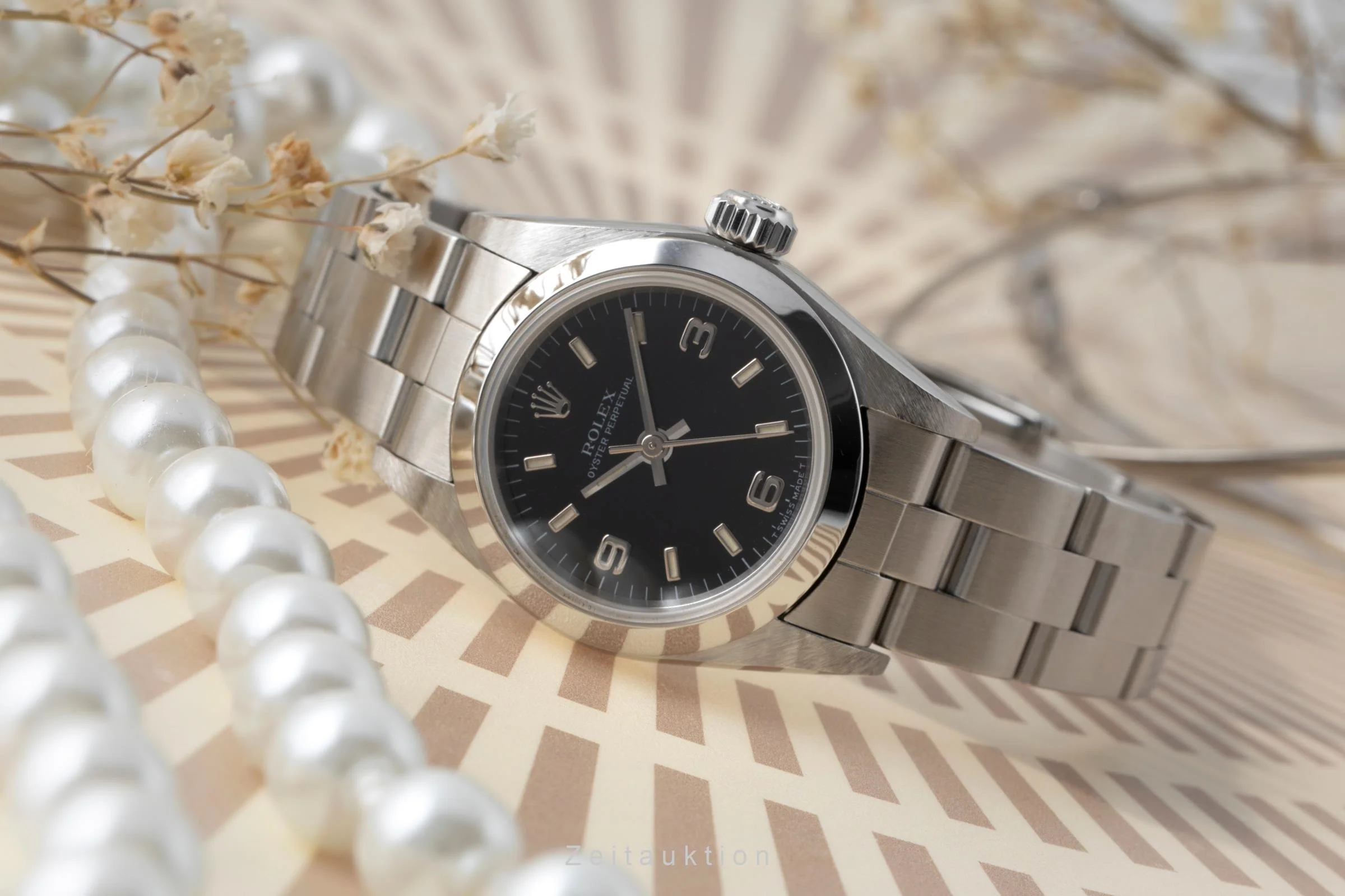 Rolex Oyster Perpetual steel automatic women's watch 67180  [2505712] - Image 3