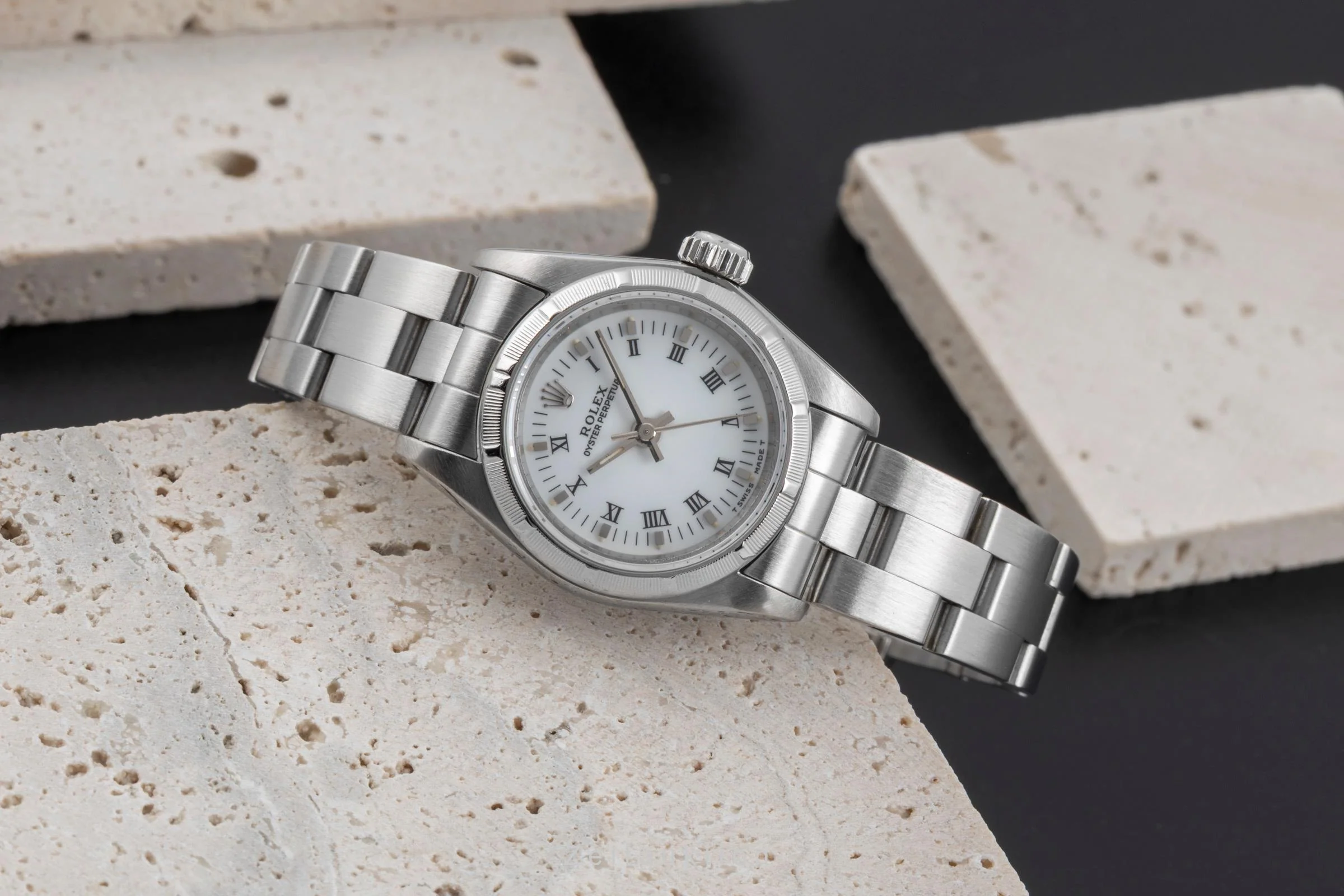 Rolex Oyster Perpetual steel automatic women's watch 67230  [2505846] - Image 3