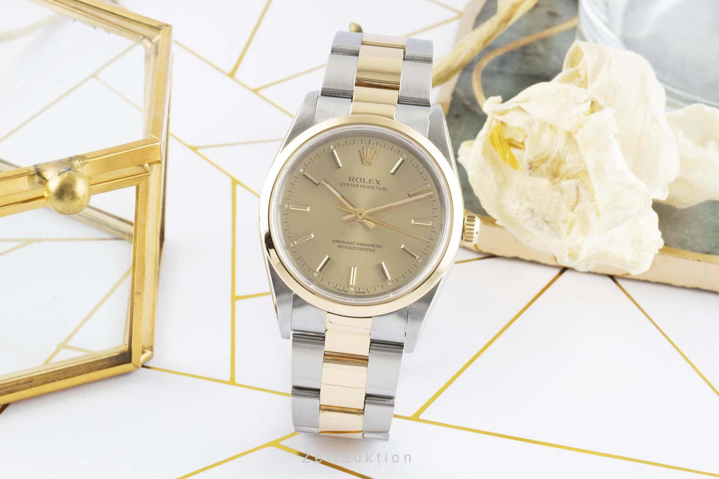 Rolex Oyster Perpetual steel / gold automatic men's watch 14203  [2207266] - Image 3