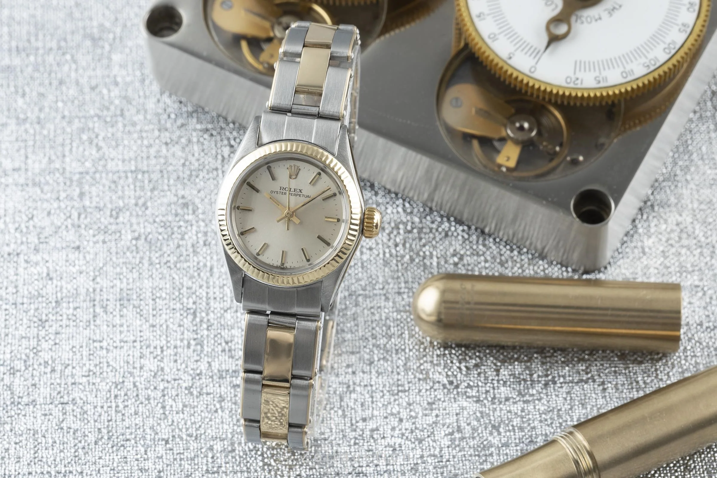 Rolex Oyster Perpetual steel / gold automatic women's watch 6619  [2110945] - Image 3