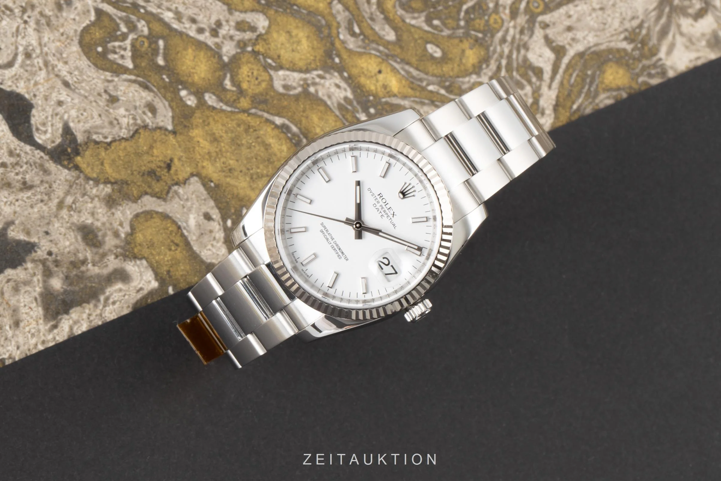 Rolex Oyster Perpetual steel / white gold automatic men's watch 115234  [2100378] - Image 2