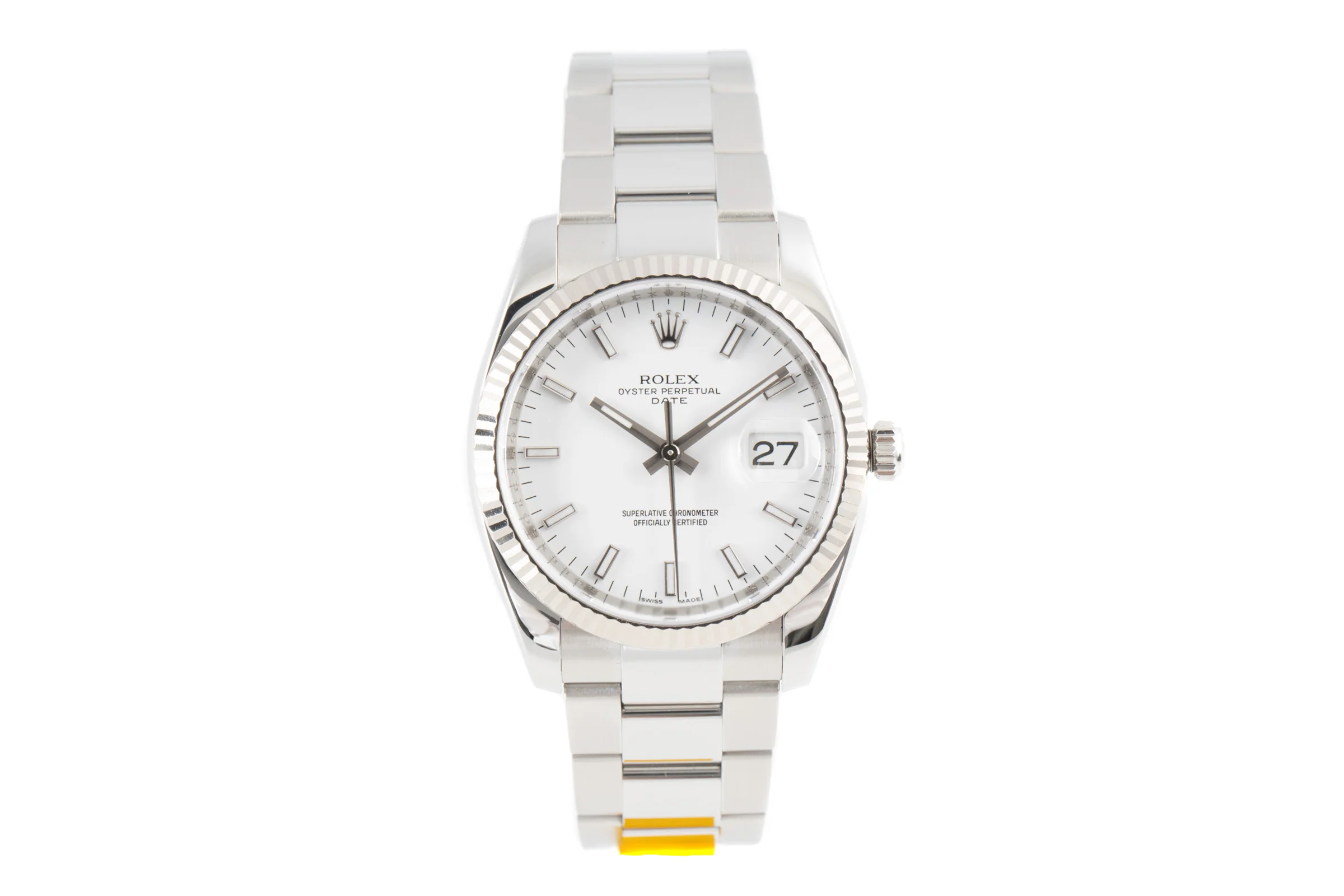 Rolex Oyster Perpetual steel / white gold automatic men's watch 115234  [2100378] - Image 4