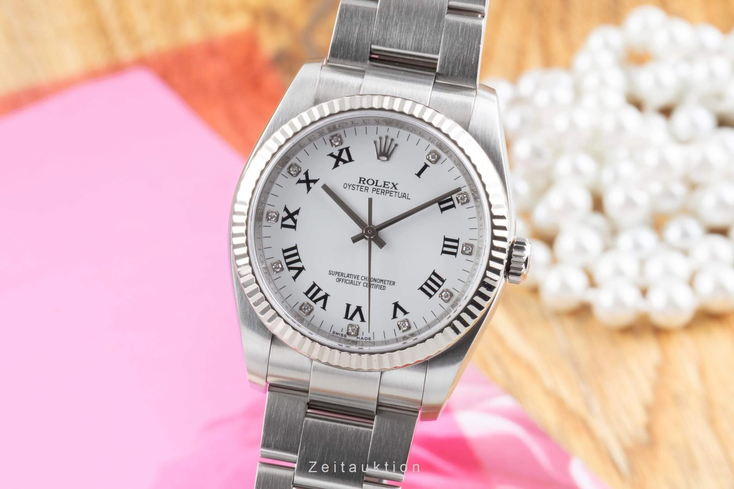 Rolex Oyster Perpetual steel / white gold automatic men's watch 116034  [2502236] - Image 2