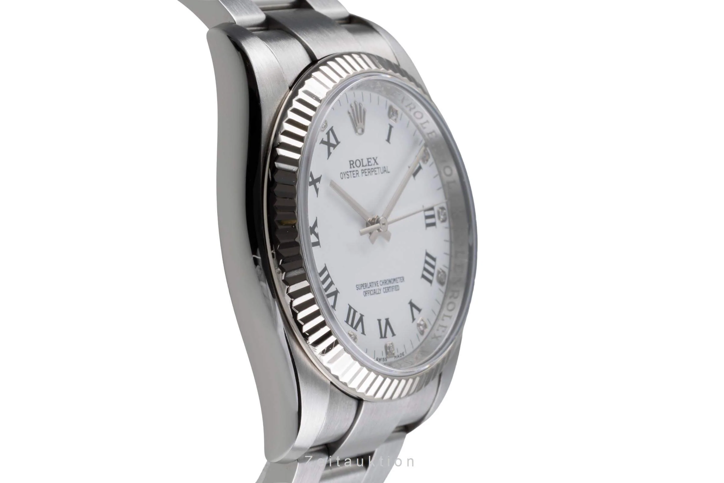 Rolex Oyster Perpetual steel / white gold automatic men's watch 116034  [2502236] - Image 8