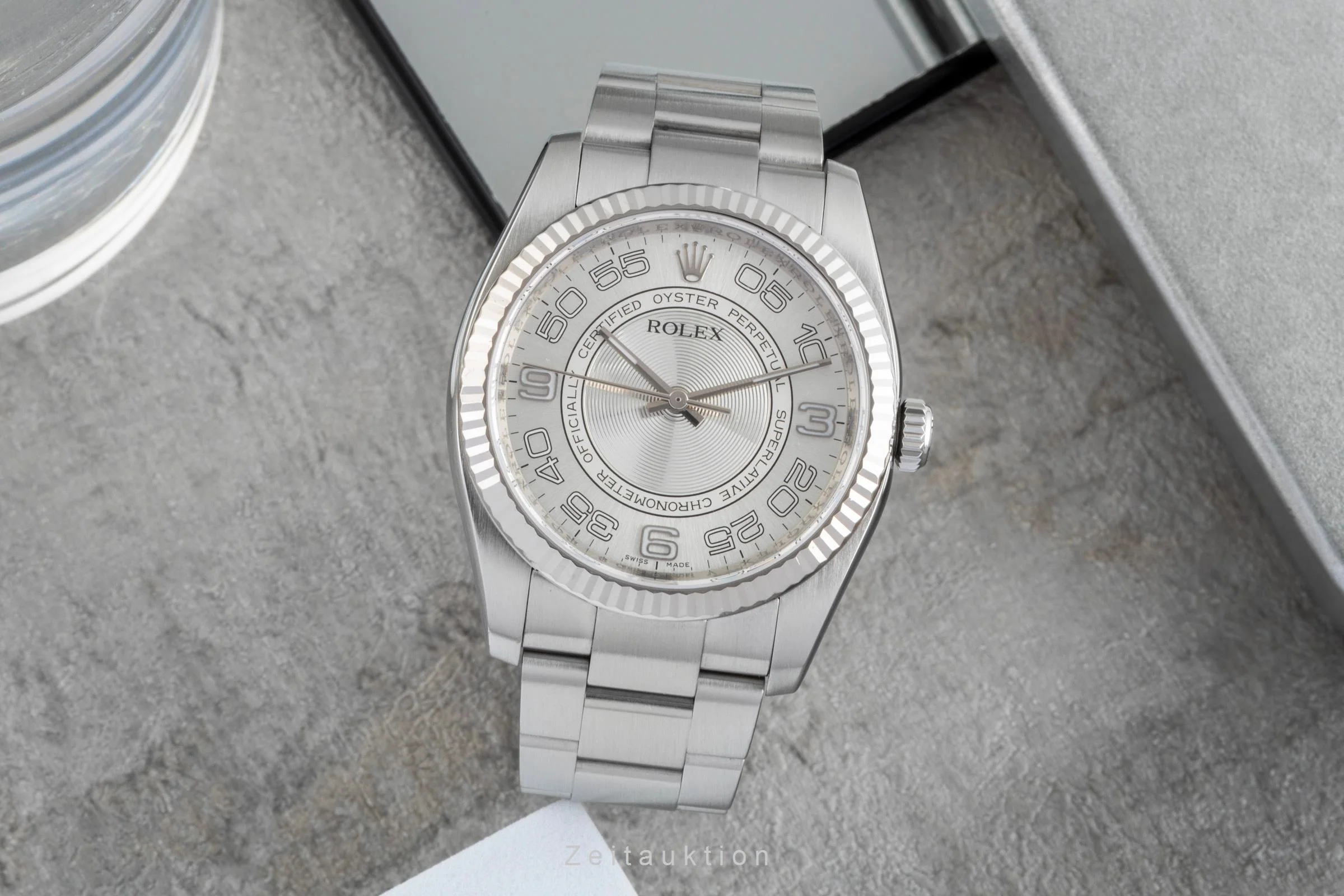 Rolex Oyster Perpetual steel / white gold automatic men's watch 116034  [2506637] - Image 4