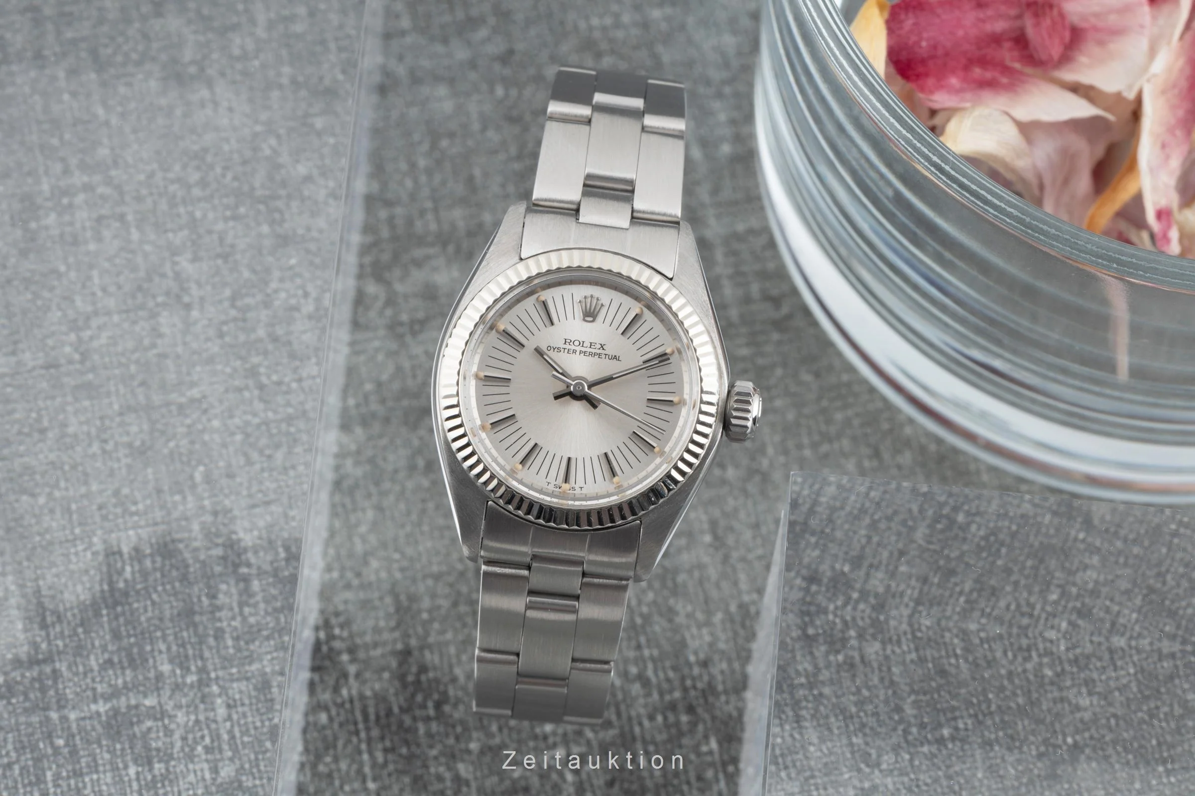 Rolex Oyster Perpetual steel / white gold automatic women's watch 6719 Vintage  [2506700] - Image 4