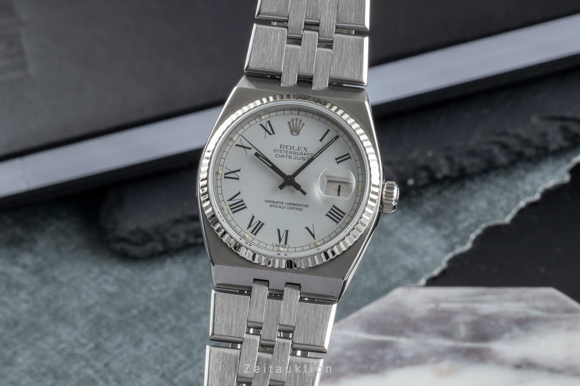 Rolex Oysterquartz steel / white gold quartz men's watch 17014 Vintage  [2600319] - Image 2