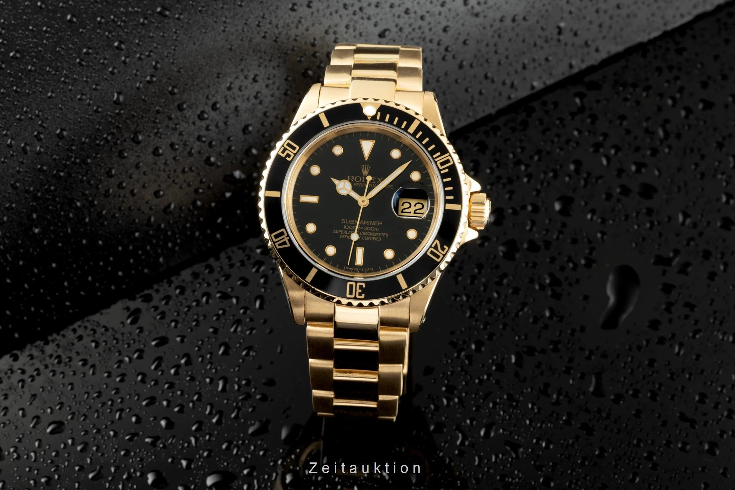 Rolex Submariner 18 ct gold automatic men's watch 16618  [2110993] - Image 2