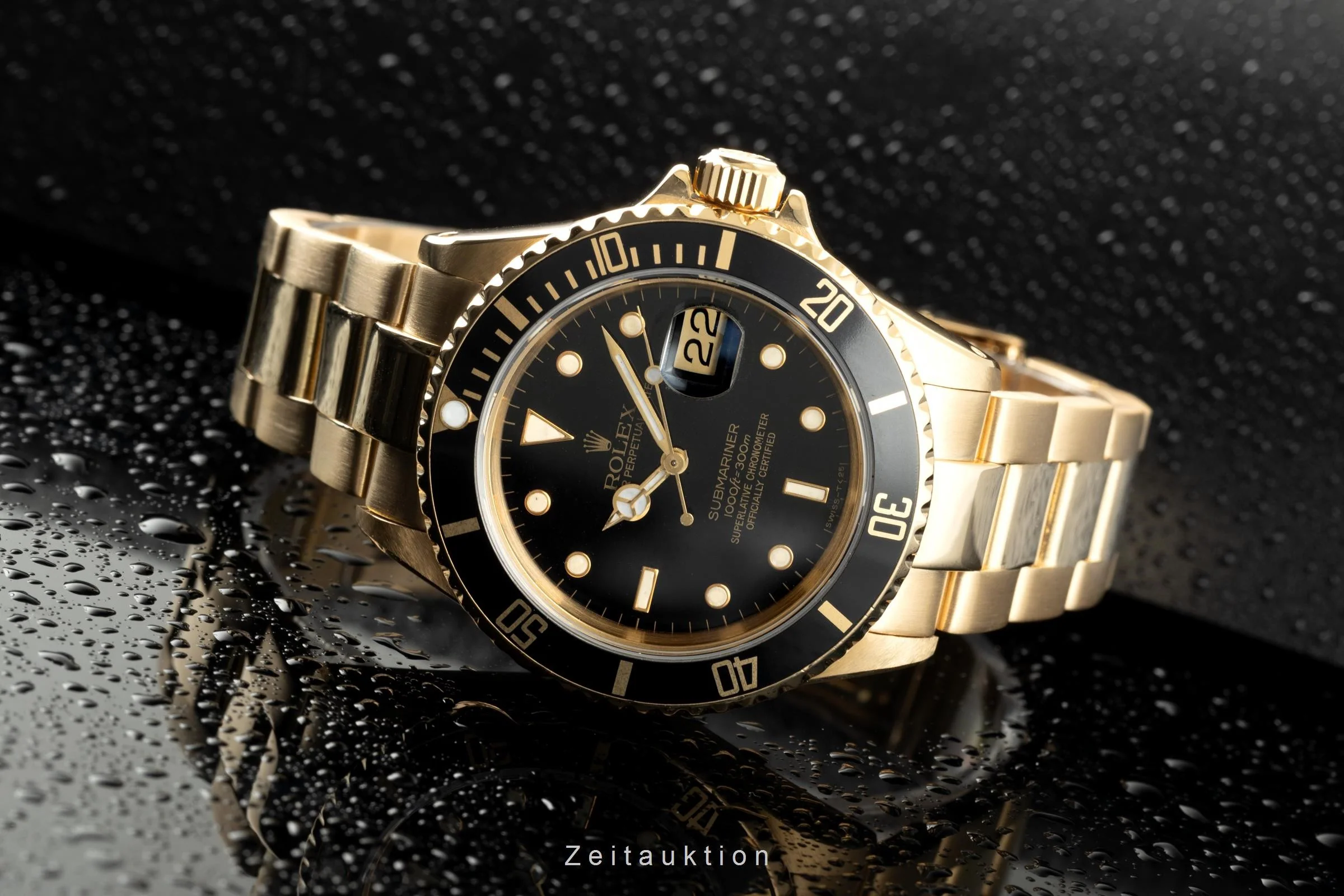 Rolex Submariner 18 ct gold automatic men's watch 16618  [2110993] - Image 3
