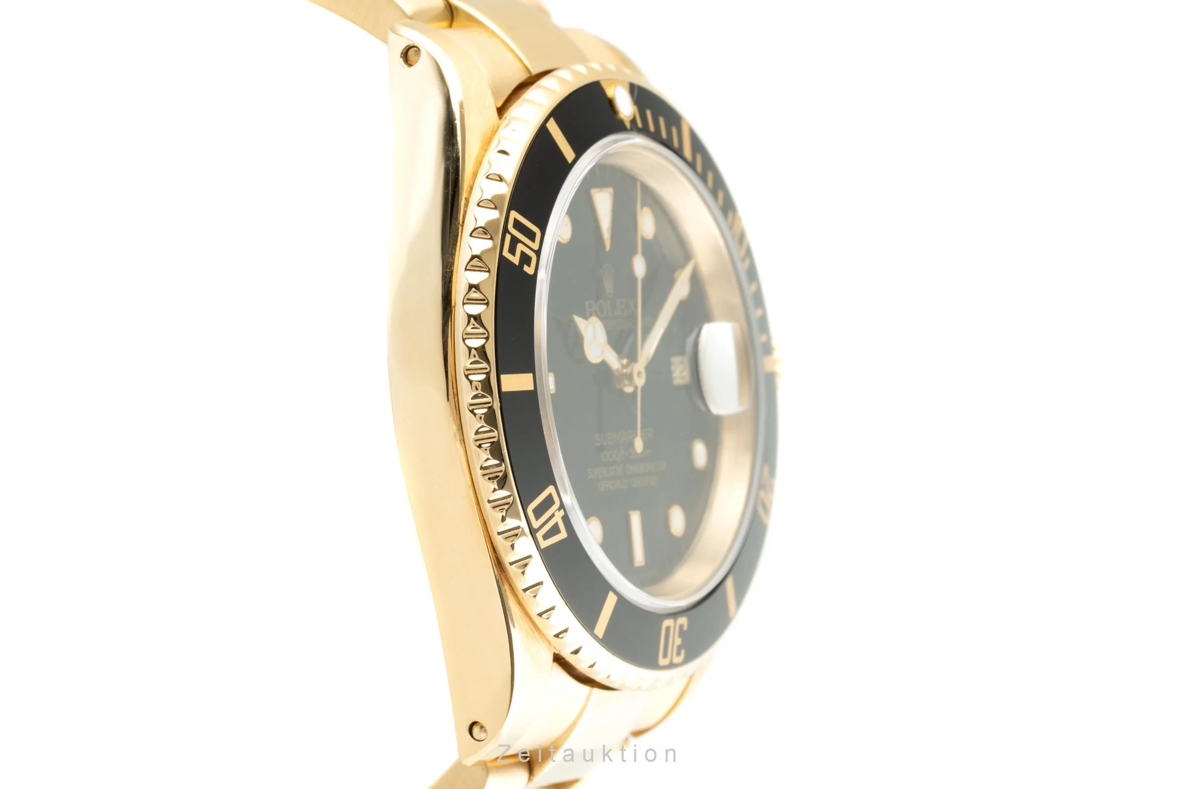 Rolex Submariner 18 ct gold automatic men's watch 16618  [2110993] - Image 7