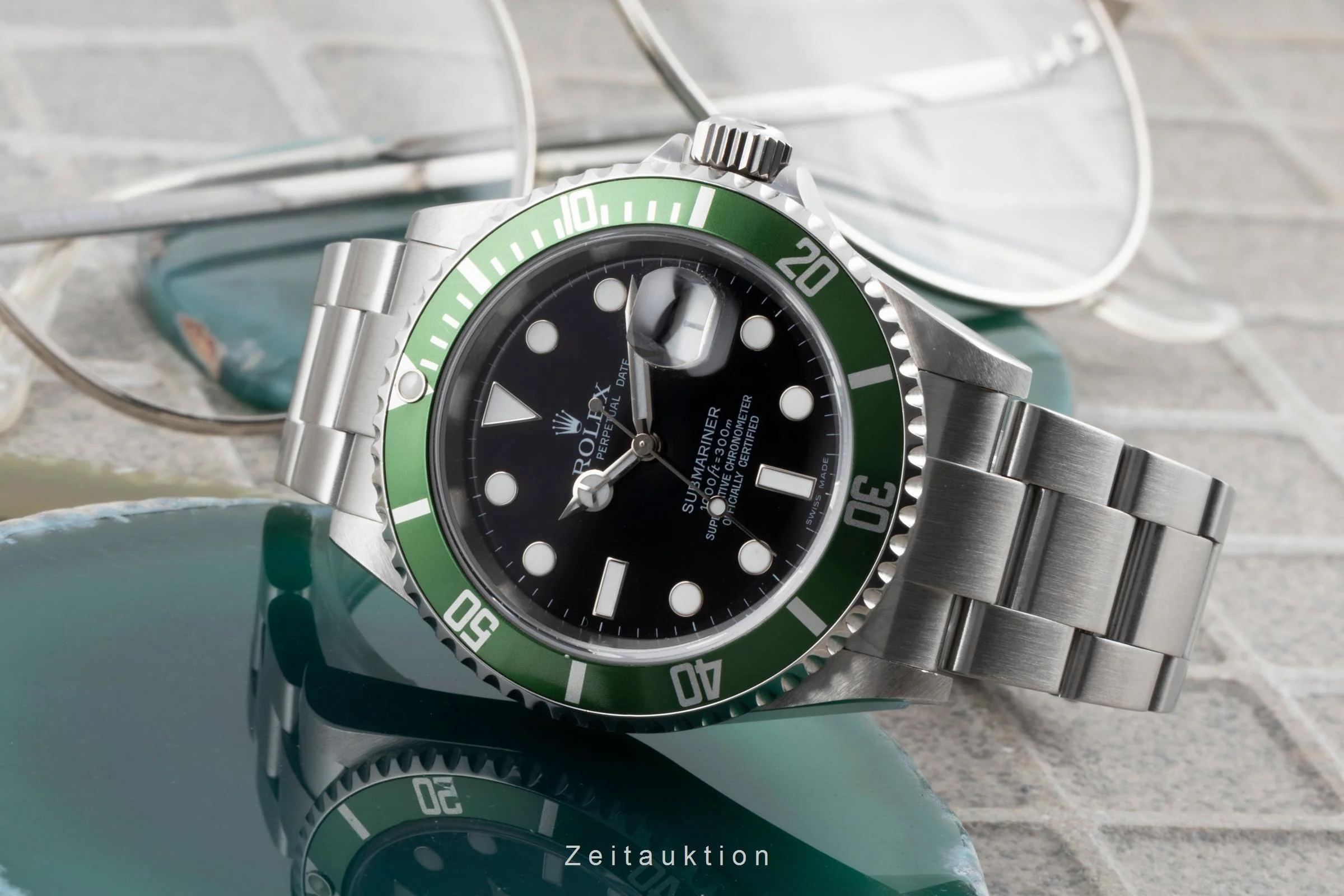 Rolex Submariner steel automatic men's watch 16610LV  [2506002] - Image 3