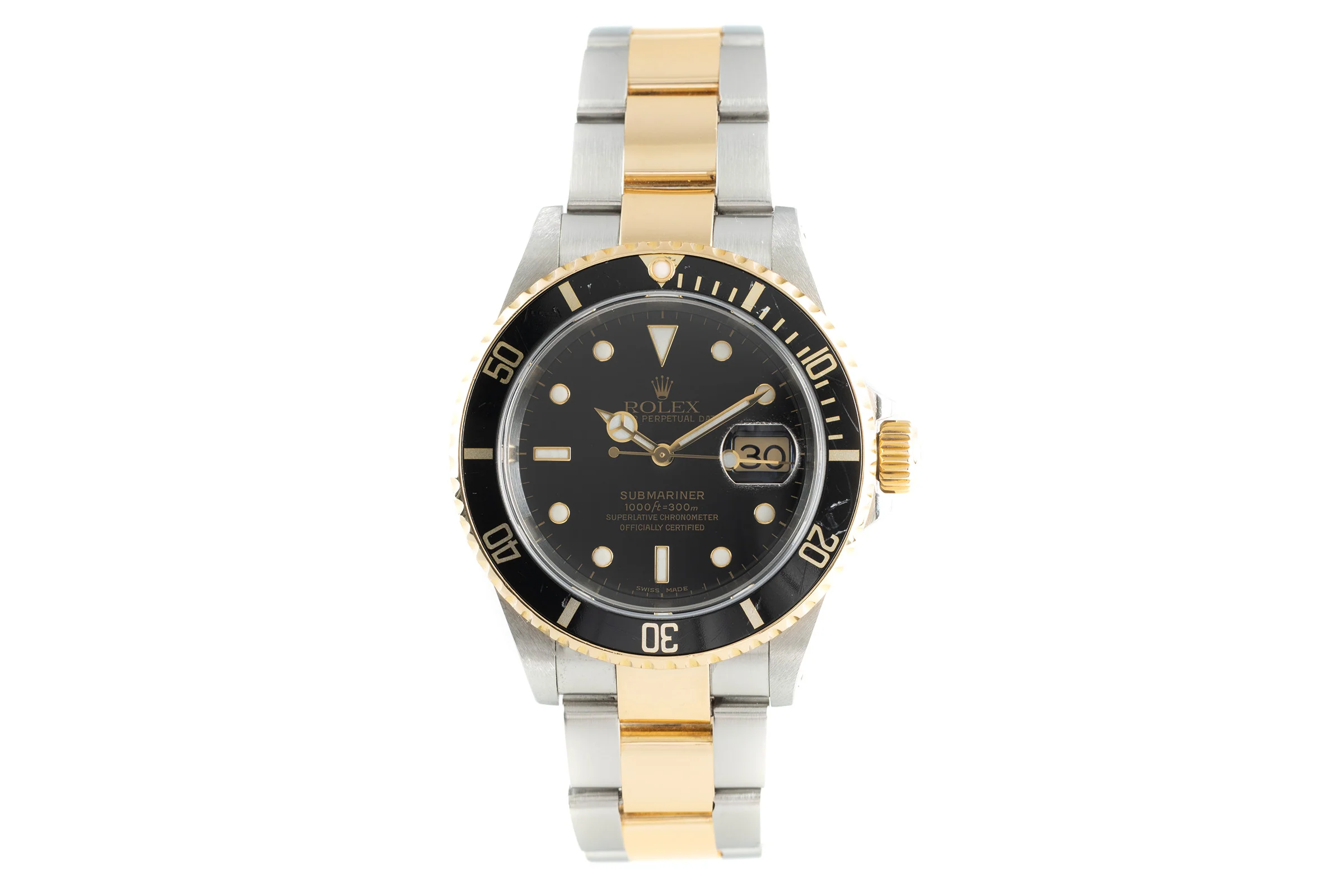 Rolex Submariner steel / gold automatic men's watch 16613  [2110431] - Image 4