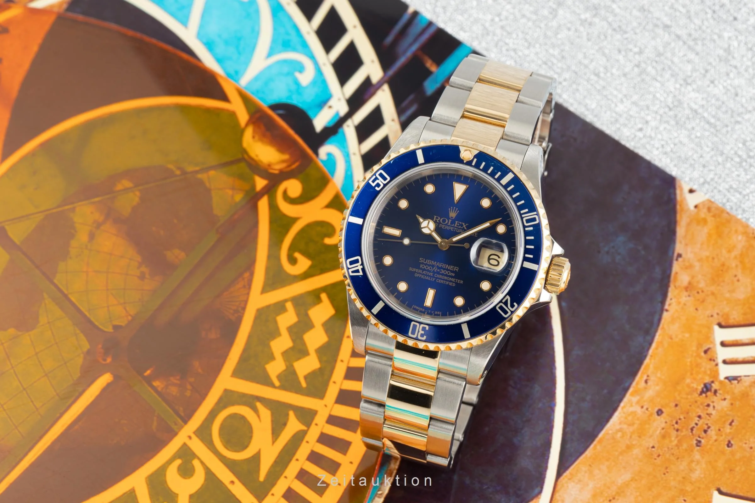Rolex Submariner steel / gold automatic men's watch 16613 LP: 15350EUR  [2303344] - Image 3