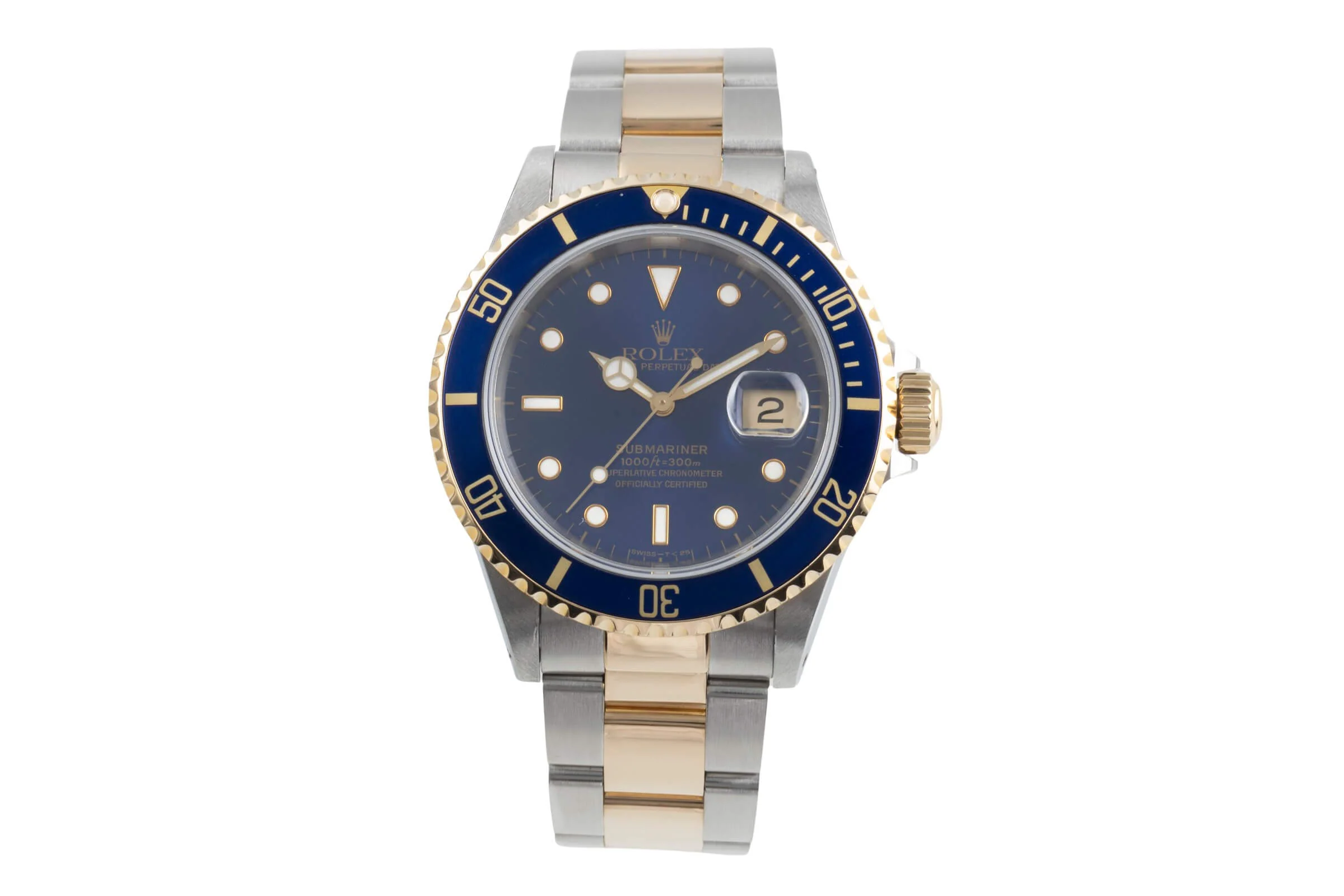 Rolex Submariner steel / gold automatic men's watch 16613  [2500621] - Image 5