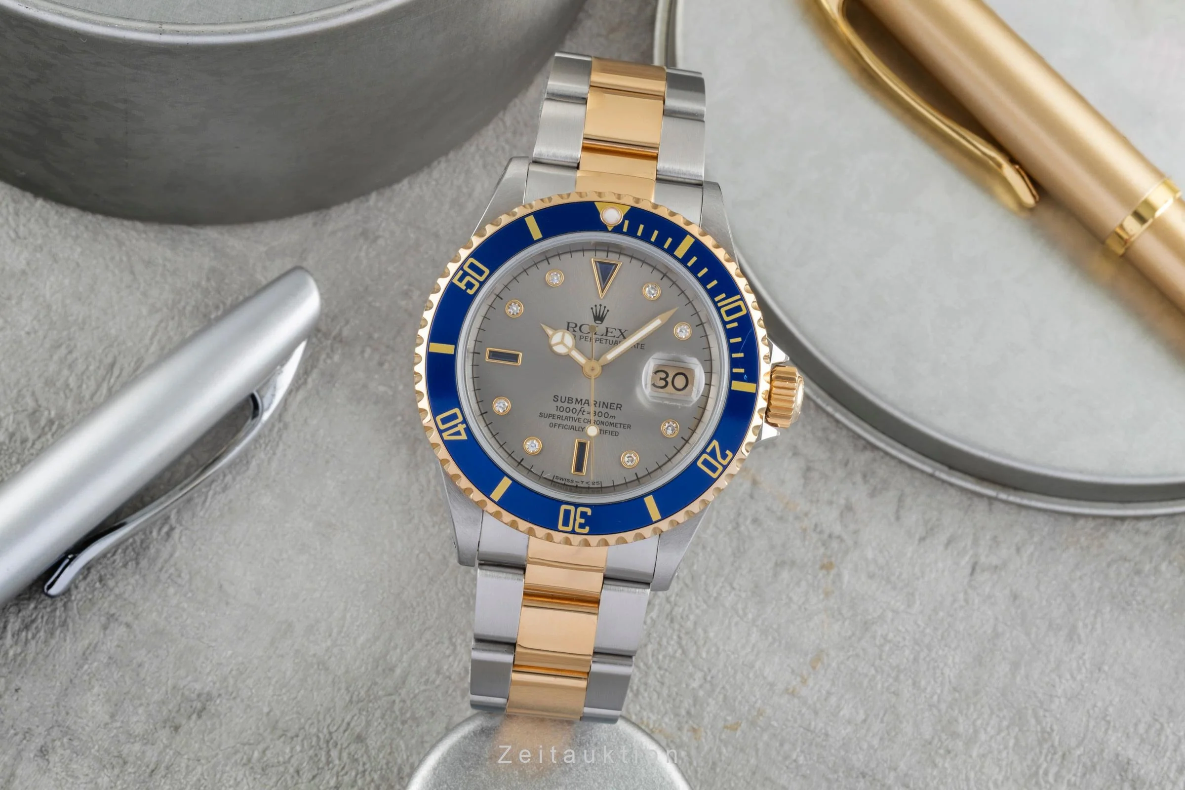 Rolex Submariner steel / gold automatic men's watch 16613  [2503964] - Image 4