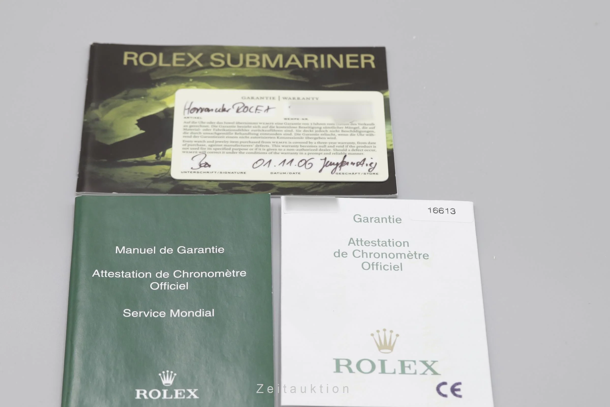 Rolex Submariner steel / gold automatic men's watch 16613T  [2200568] - Image 10