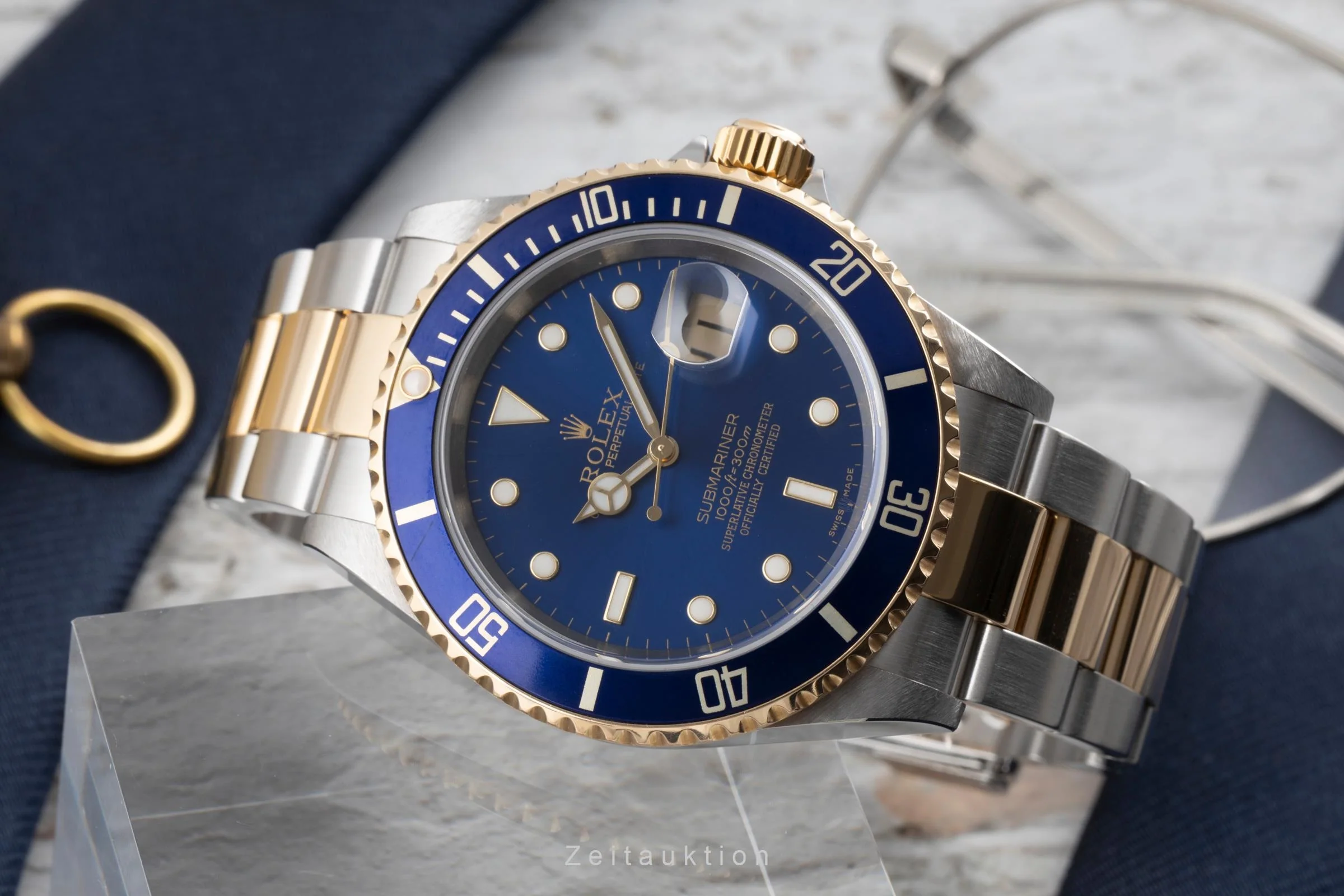Rolex Submariner steel / gold automatic men's watch 16613T  [2504842] - Image 3