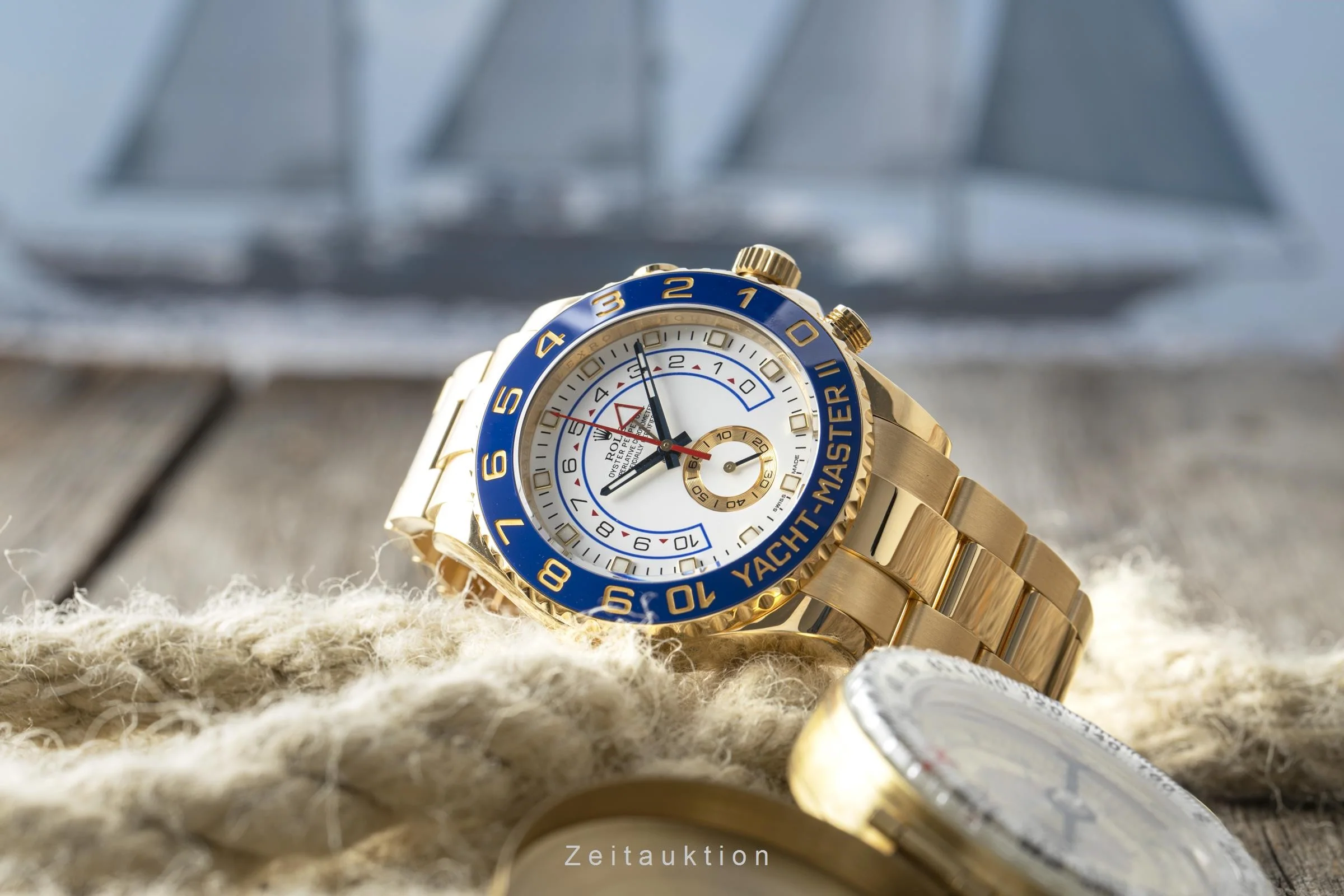 Rolex Yacht-Master II chronograph 18 ct gold automatic men's watch 116688M  [2201147] - Image 3