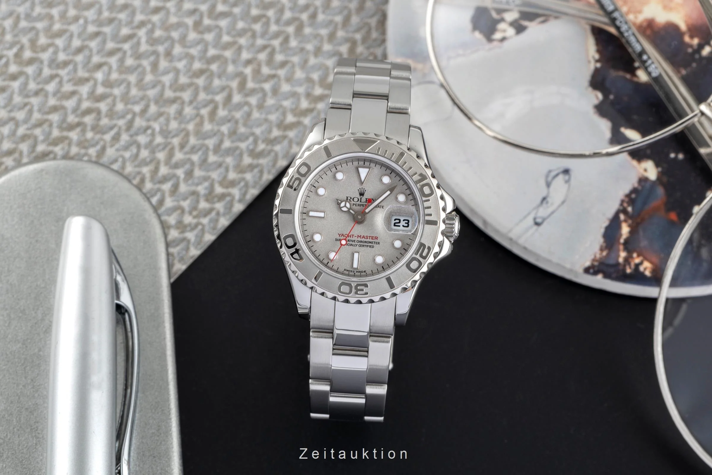 Rolex Yacht-Master steel / platinium automatic women's watch 169622  [2504418] - Image 4