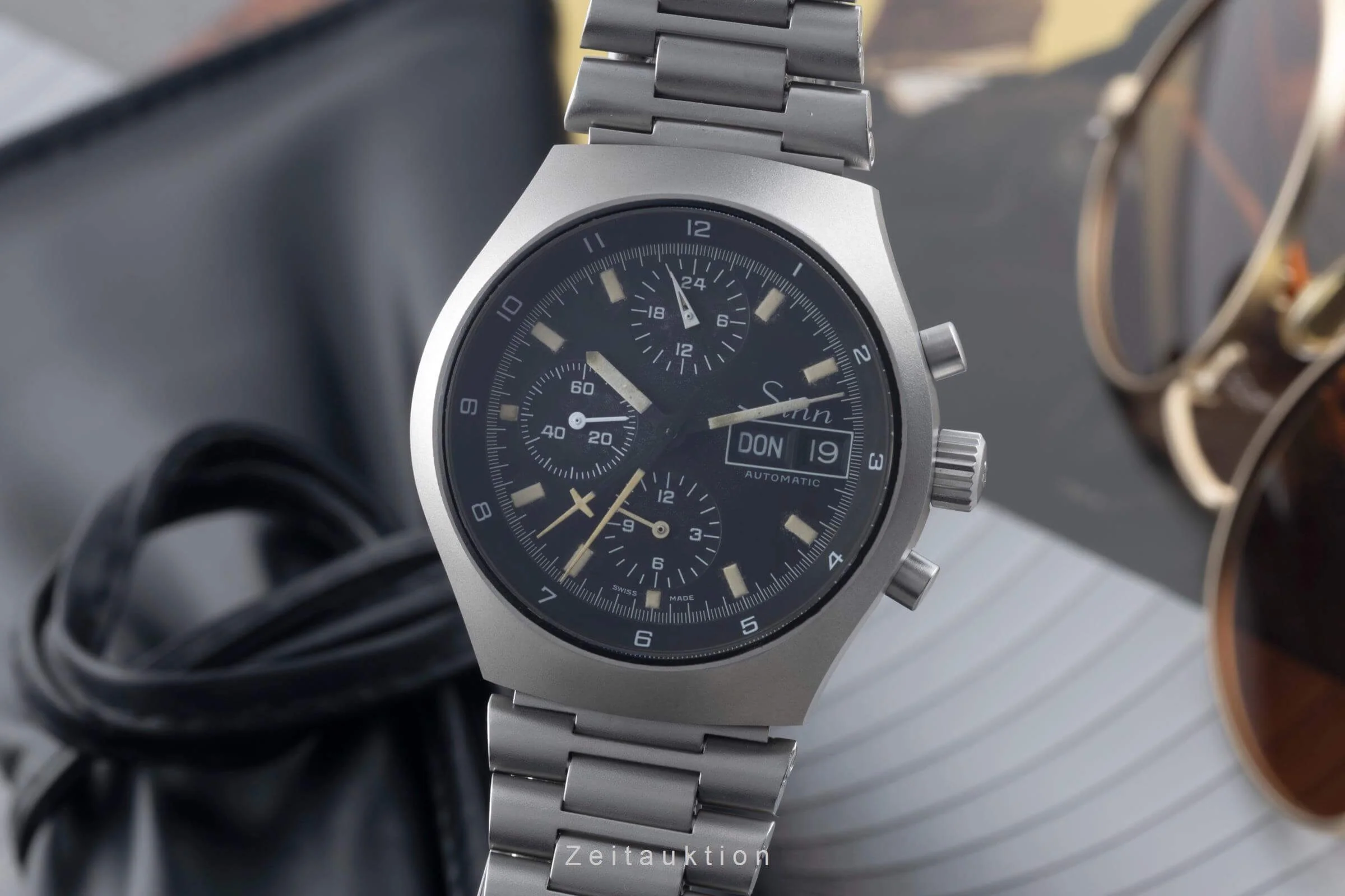 Sinn 157 chronograph steel automatic men's watch 157 Vintage  [2500017] - Image 2