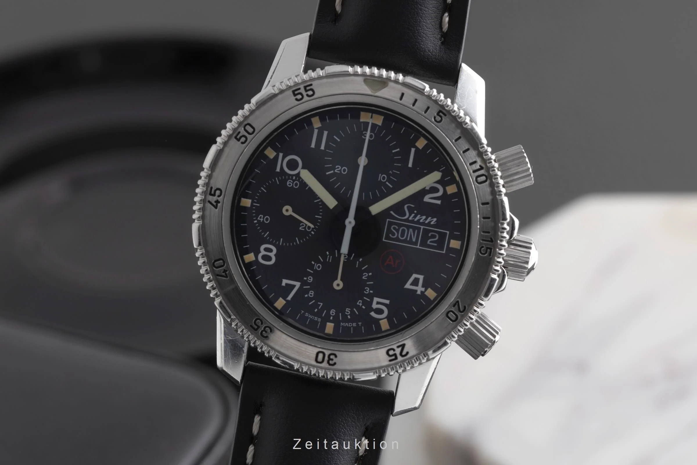 Sinn 203 chronograph steel automatic men's watch 203 St Ar LP: 3800EUR  [2502725] - Image 2