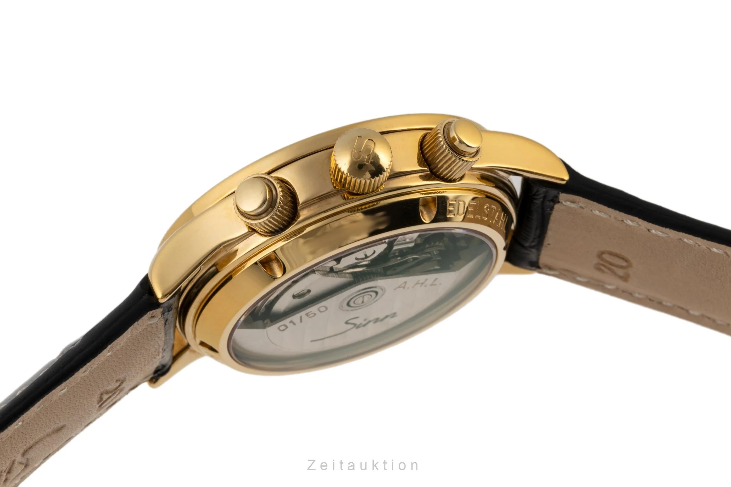 Sinn 6026 chronograph gilt / steel automatic men's watch 6026PL Limited  [2304584] - Image 13