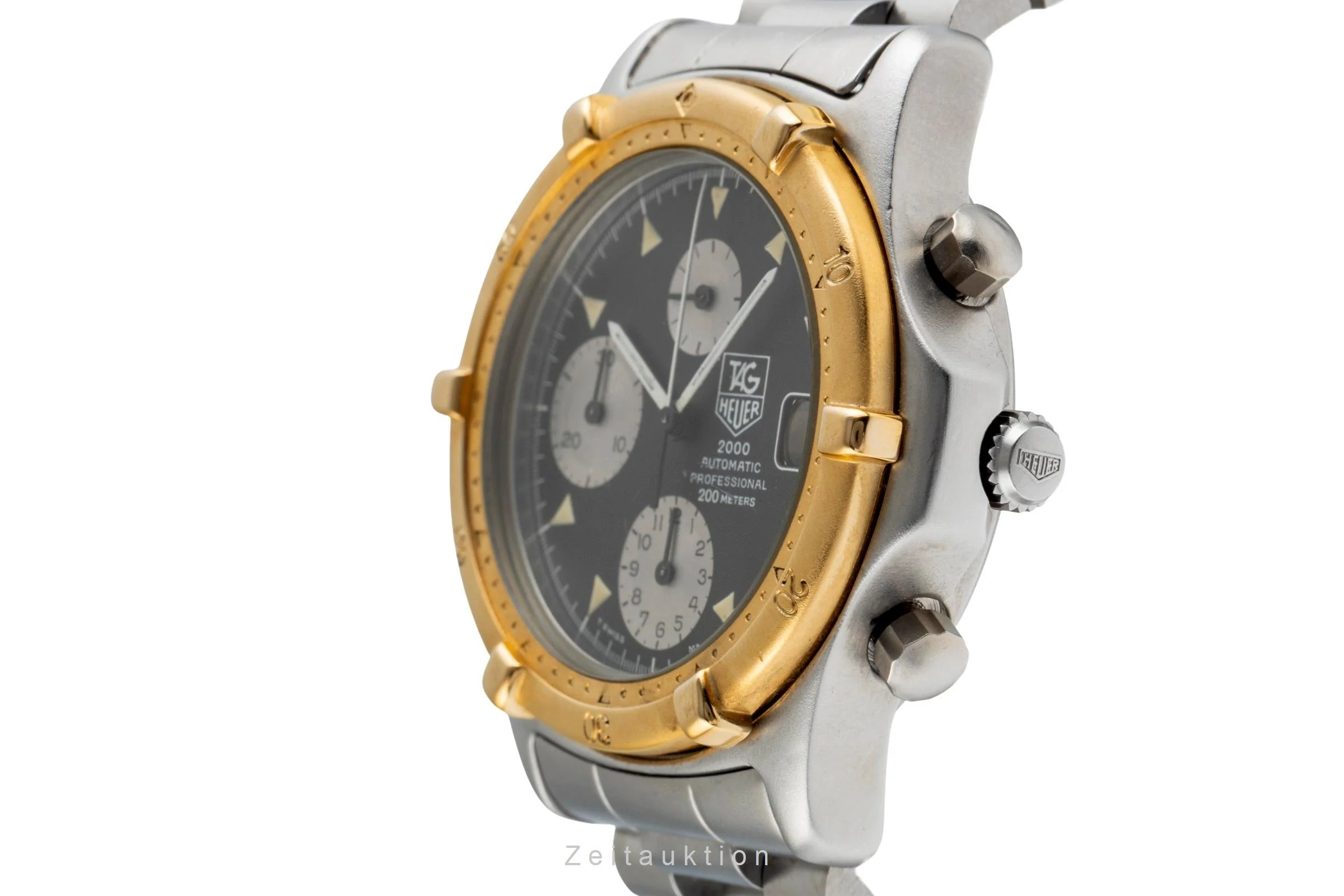 Tag Heuer 2000 chronograph gilt / steel automatic men's watch 173.006 Vintage  [2400670] - Image 7