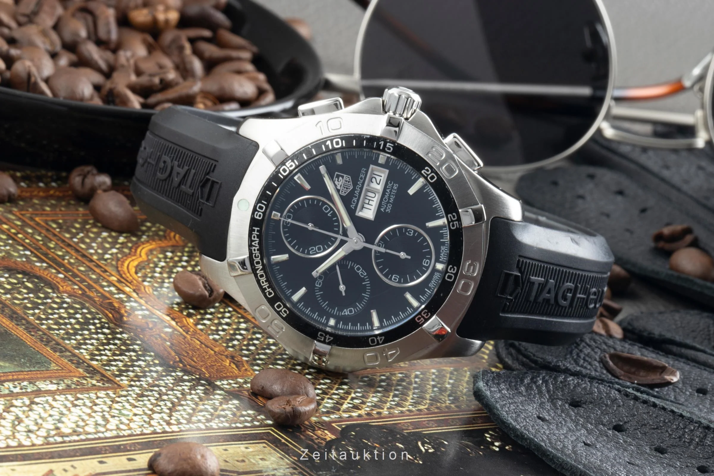 Tag Heuer Aquaracer chronograph steel automatic men's watch CAF2010  [2401093] - Image 2