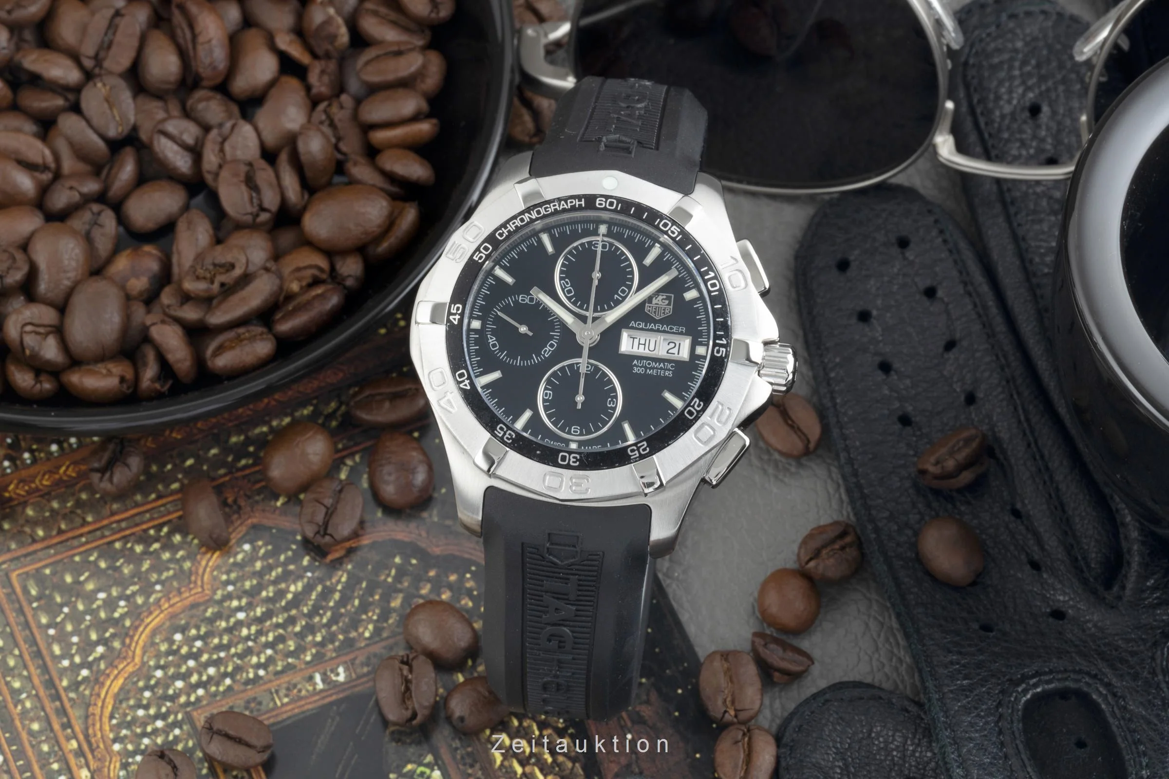 Tag Heuer Aquaracer chronograph steel automatic men's watch CAF2010  [2401093] - Image 3