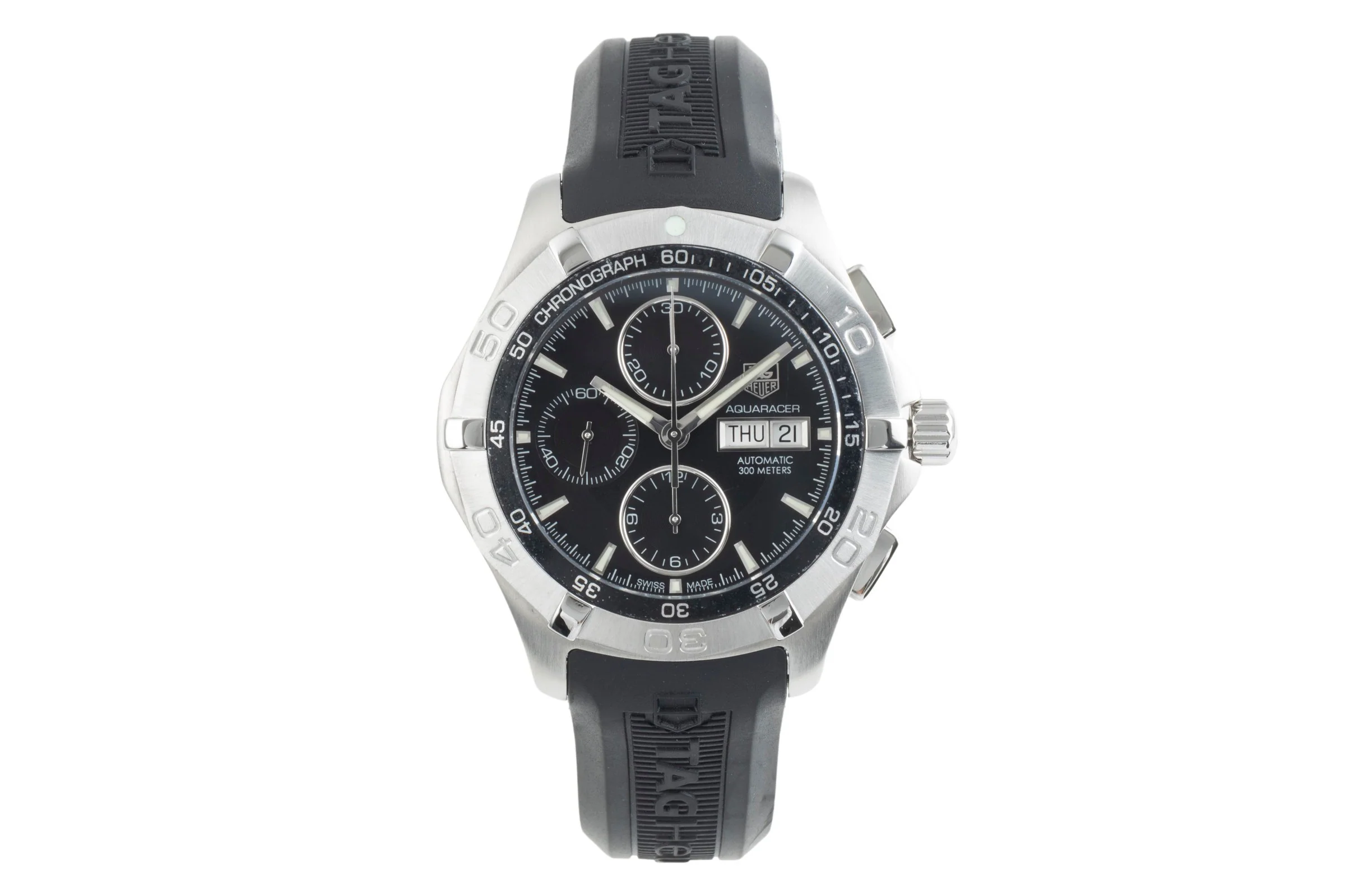 Tag Heuer Aquaracer chronograph steel automatic men's watch CAF2010  [2401093] - Image 4