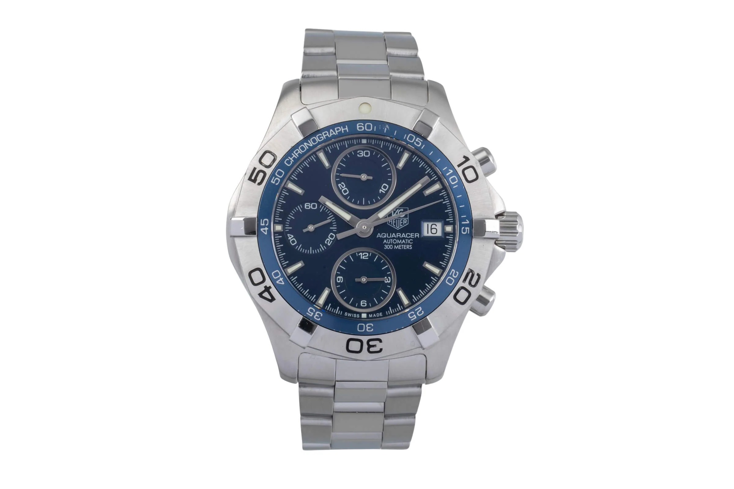Tag Heuer Aquaracer chronograph steel automatic men's watch CAF2112  [2406350] - Image 5