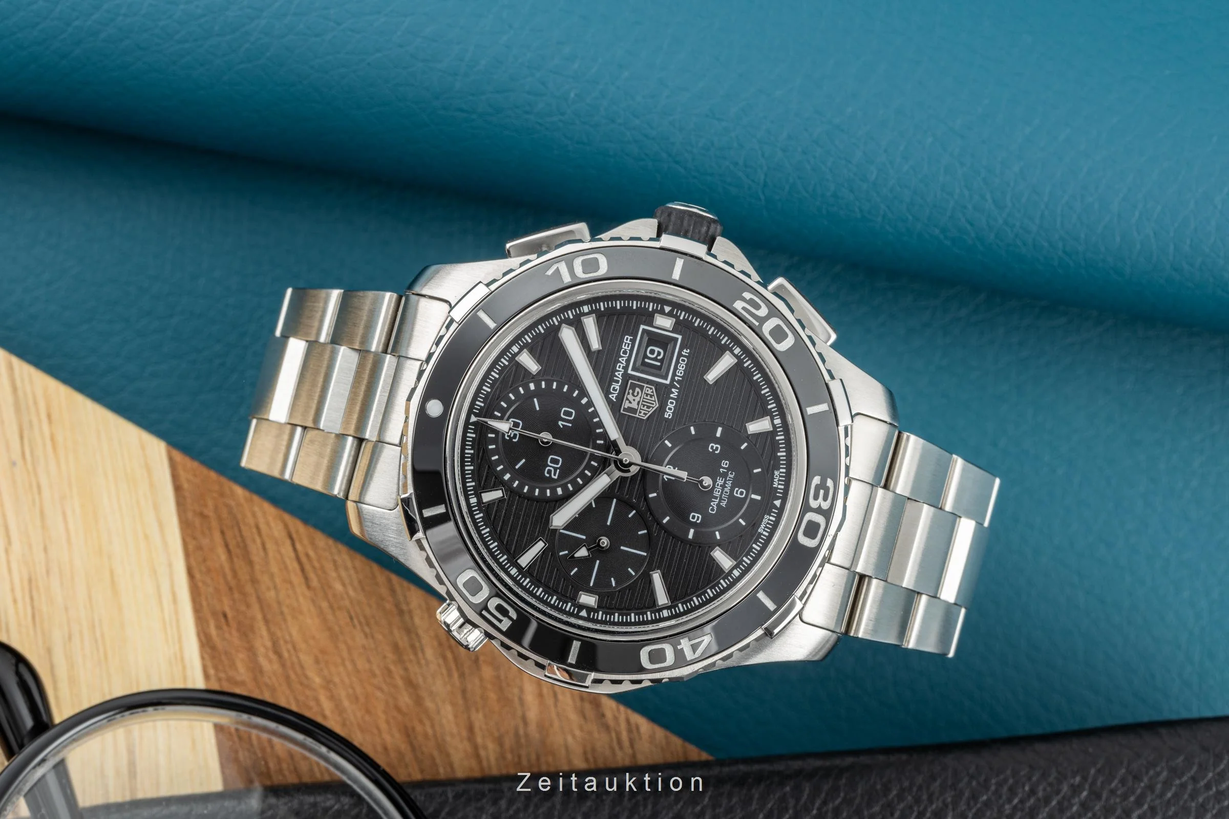 Tag Heuer Aquaracer chronograph steel automatic men's watch CAK2110/BA0833  [2204338] - Image 2