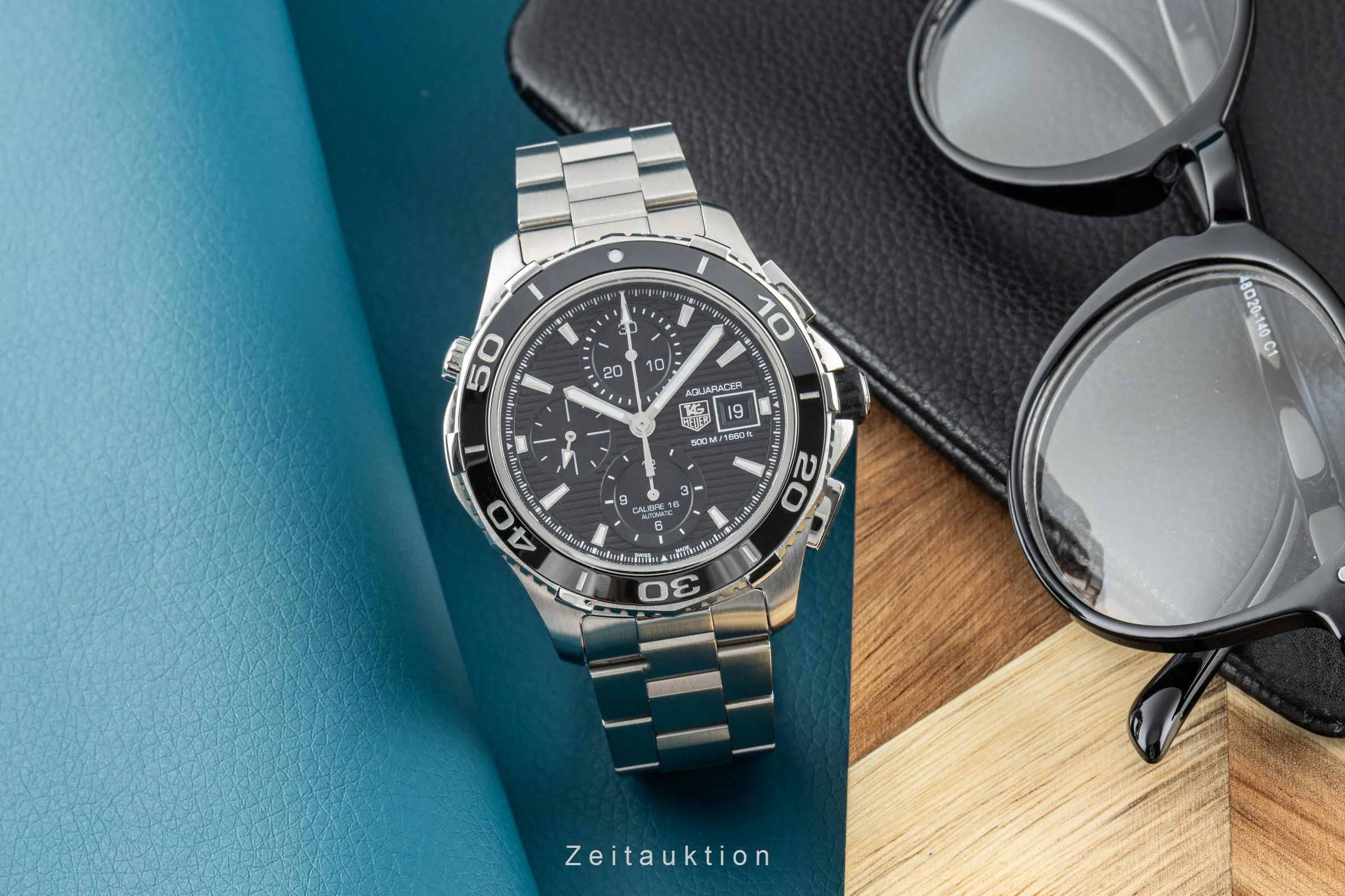 Tag Heuer Aquaracer chronograph steel automatic men's watch CAK2110/BA0833  [2204338] - Image 3
