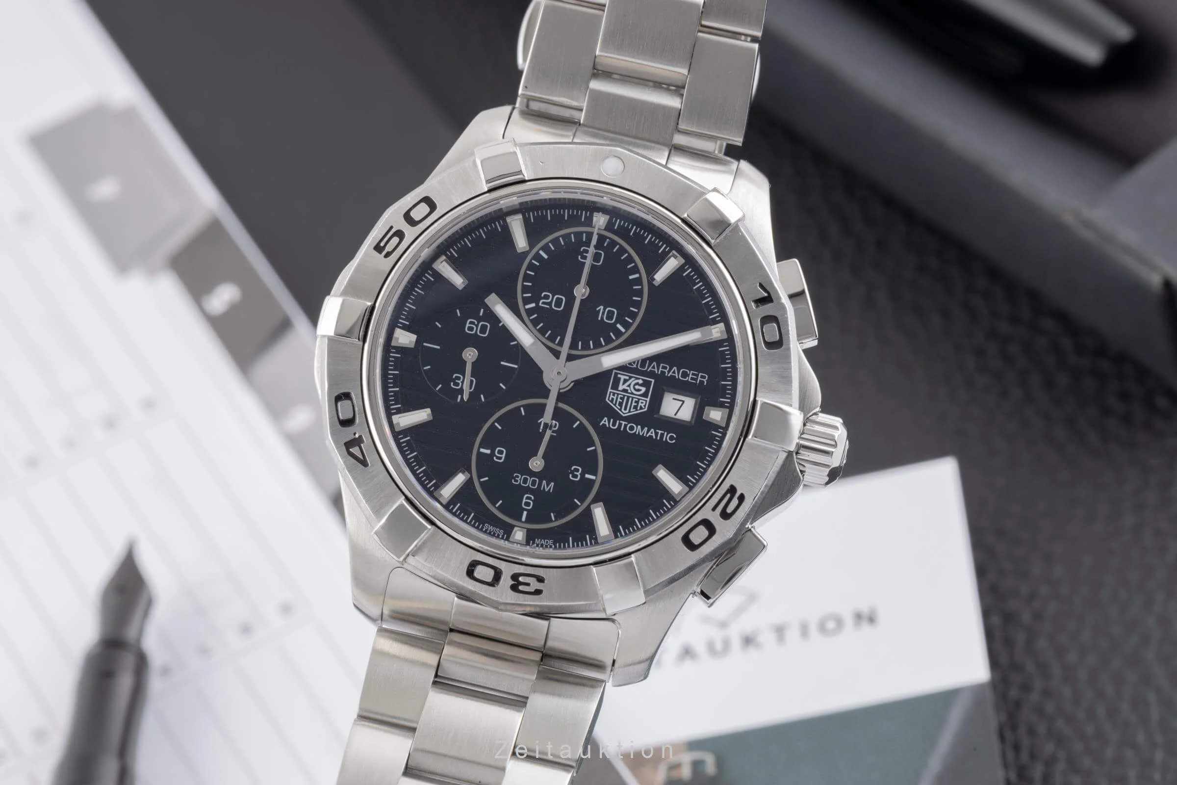 Tag Heuer Aquaracer chronograph steel automatic men's watch CAP2110  [2500437] - Image 2