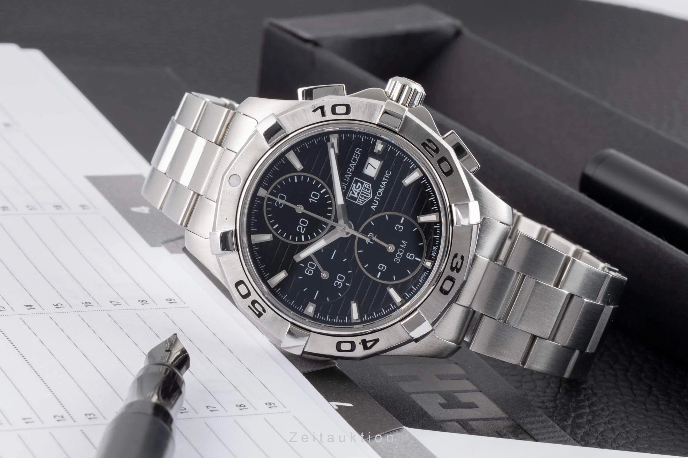 Tag Heuer Aquaracer chronograph steel automatic men's watch CAP2110  [2500437] - Image 3