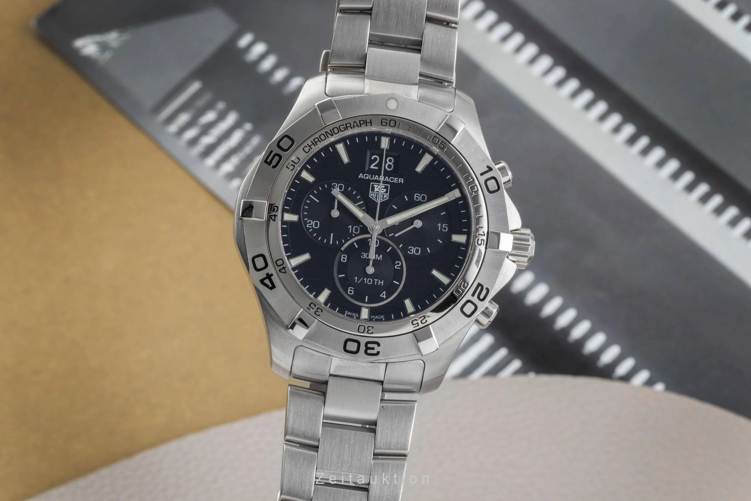 Tag Heuer Aquaracer chronograph steel quartz men's watch CAF101E  [2501449] - Image 2