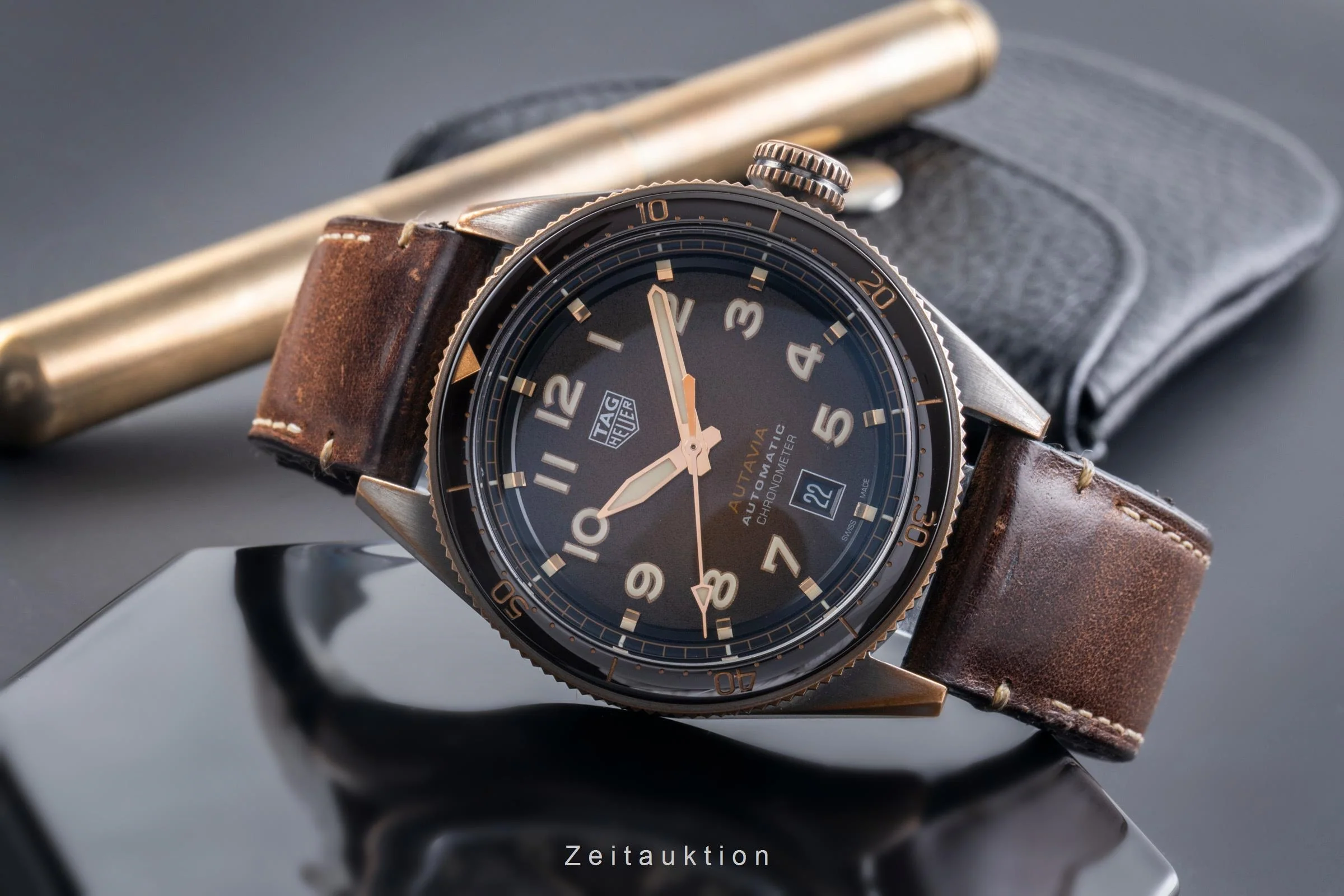 Tag Heuer Autavia bronze automatic men's watch WBE5191.FC8276  [2506454] - Image 3