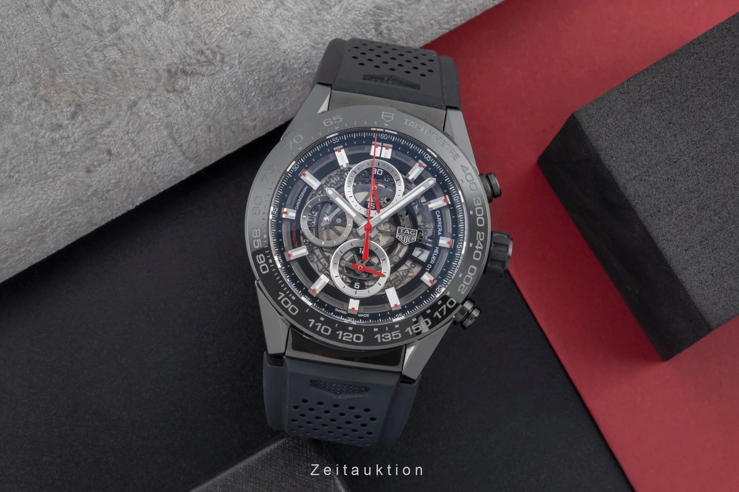 Tag Heuer Carrera chronograph ceramic / steel automatic men's watch CAR2A90.FT6071	  [2506764] - Image 4