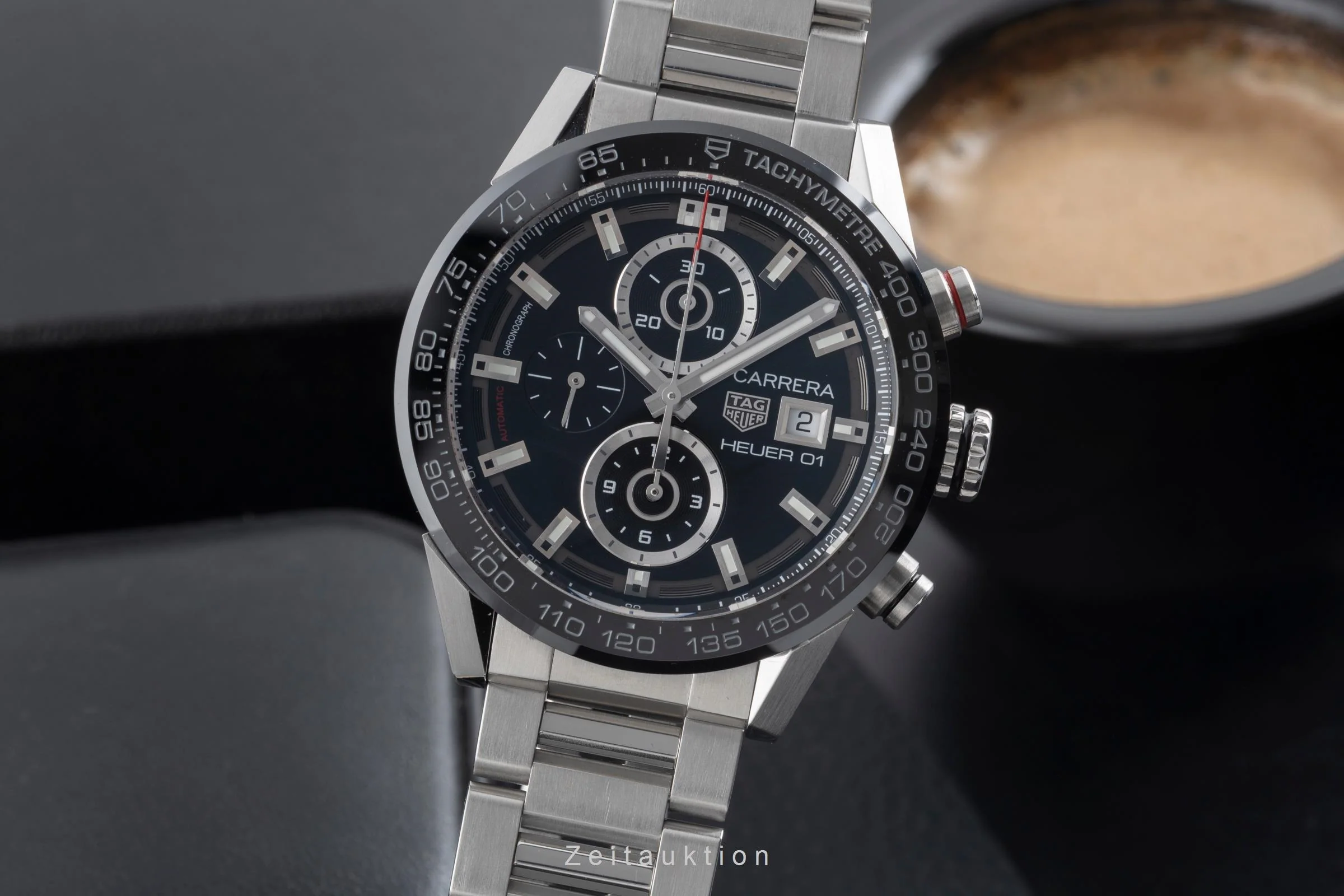 Tag Heuer Carrera chronograph steel automatic men's watch CAR201Z.BA0714  [2507317] - Image 2