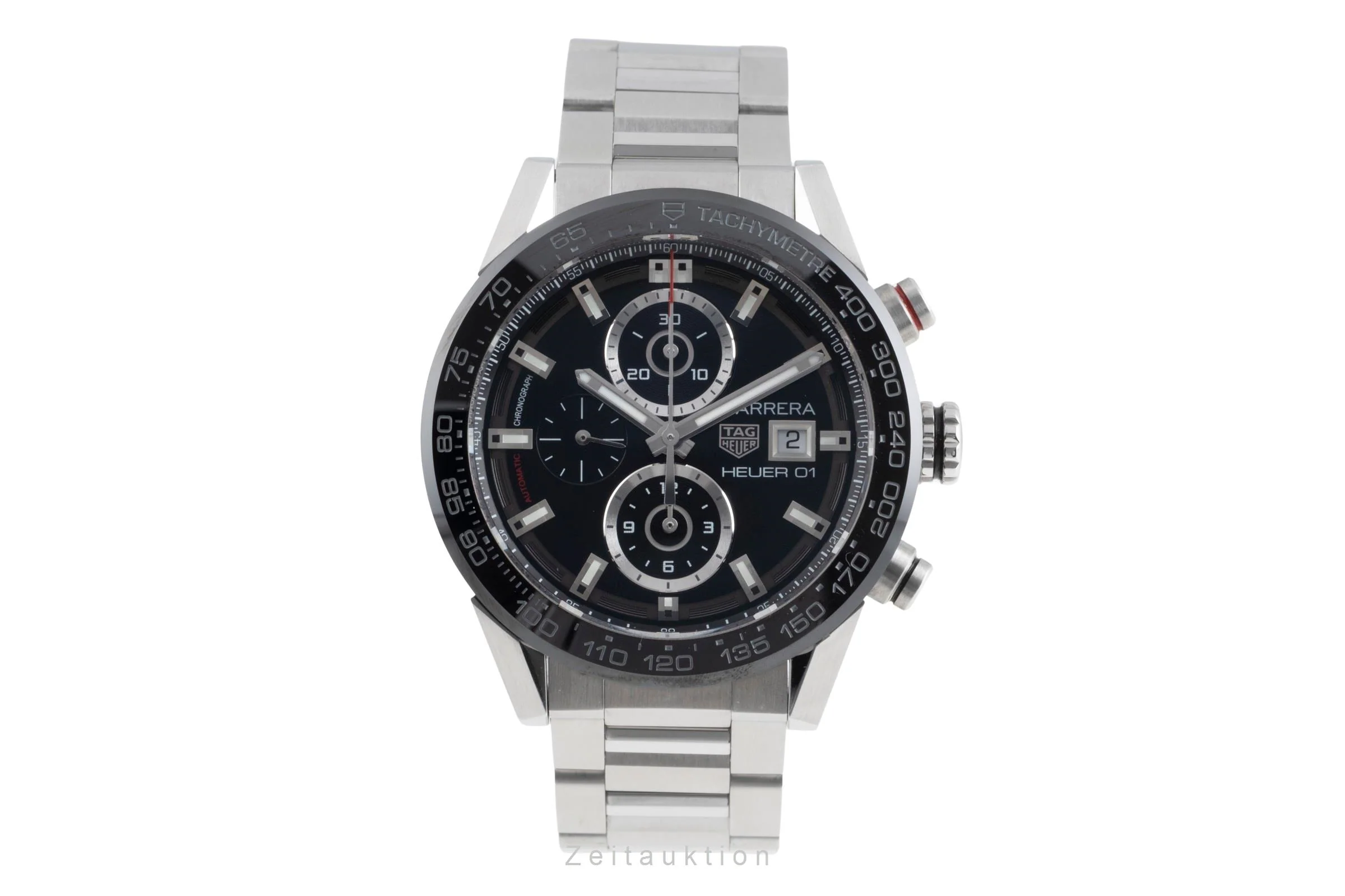 Tag Heuer Carrera chronograph steel automatic men's watch CAR201Z.BA0714  [2507317] - Image 5