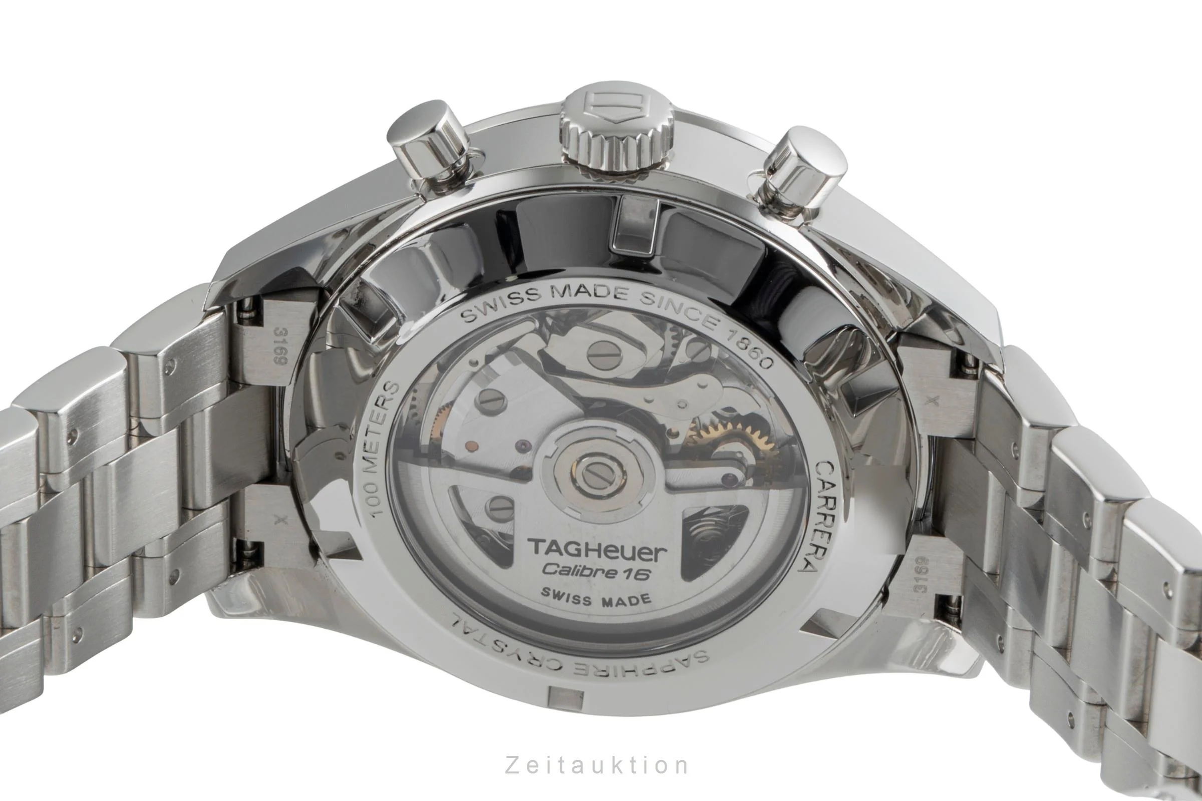 Tag Heuer Carrera chronograph steel automatic men's watch CAS2110.FC6266  [2507386] - Image 13