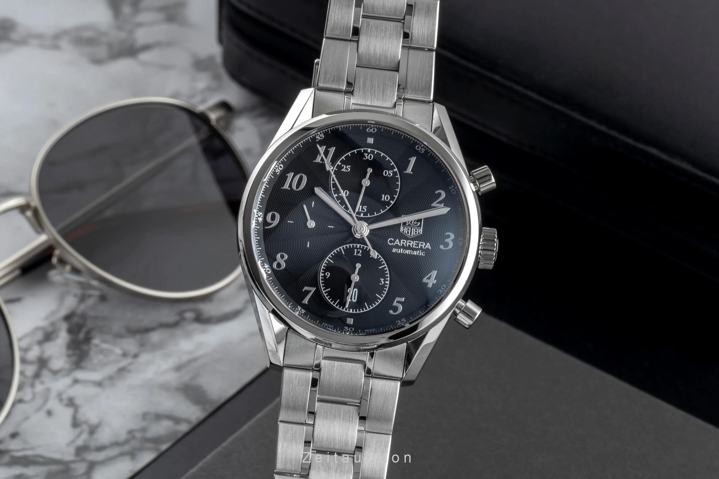 Tag Heuer Carrera chronograph steel automatic men's watch CAS2110.FC6266  [2507386] - Image 2