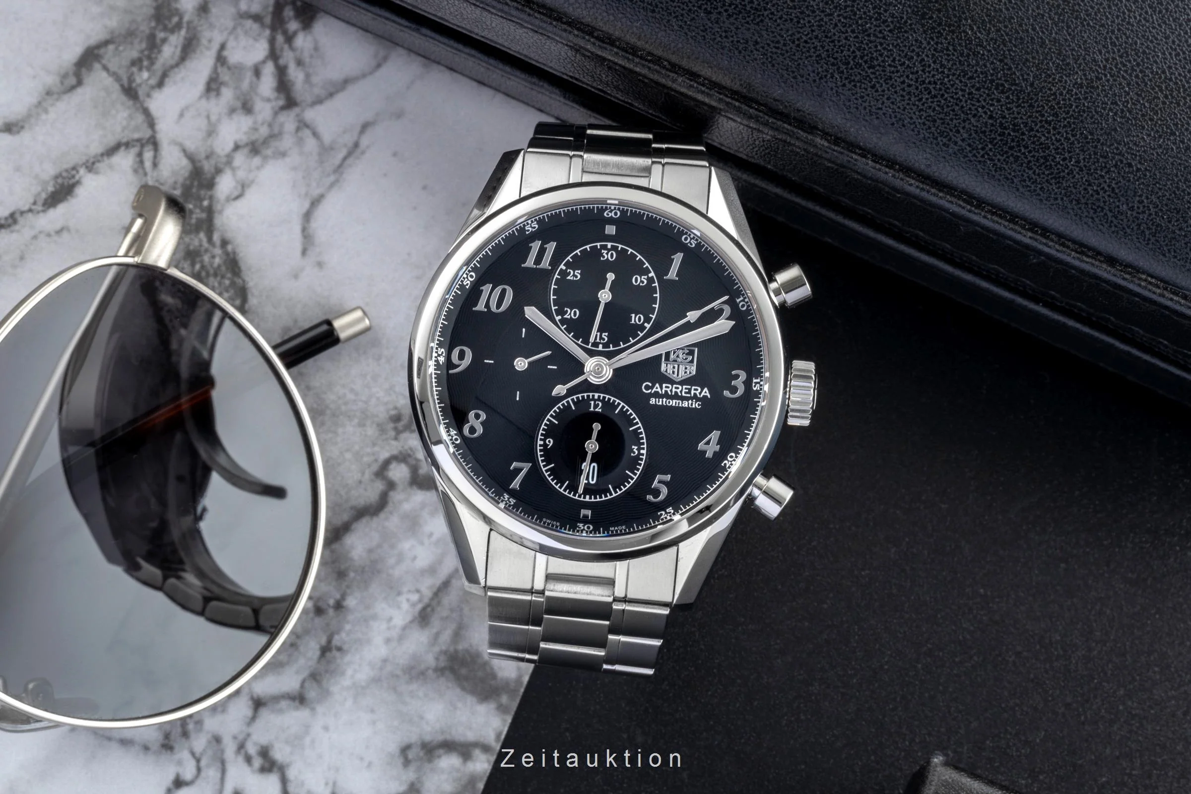 Tag Heuer Carrera chronograph steel automatic men's watch CAS2110.FC6266  [2507386] - Image 4