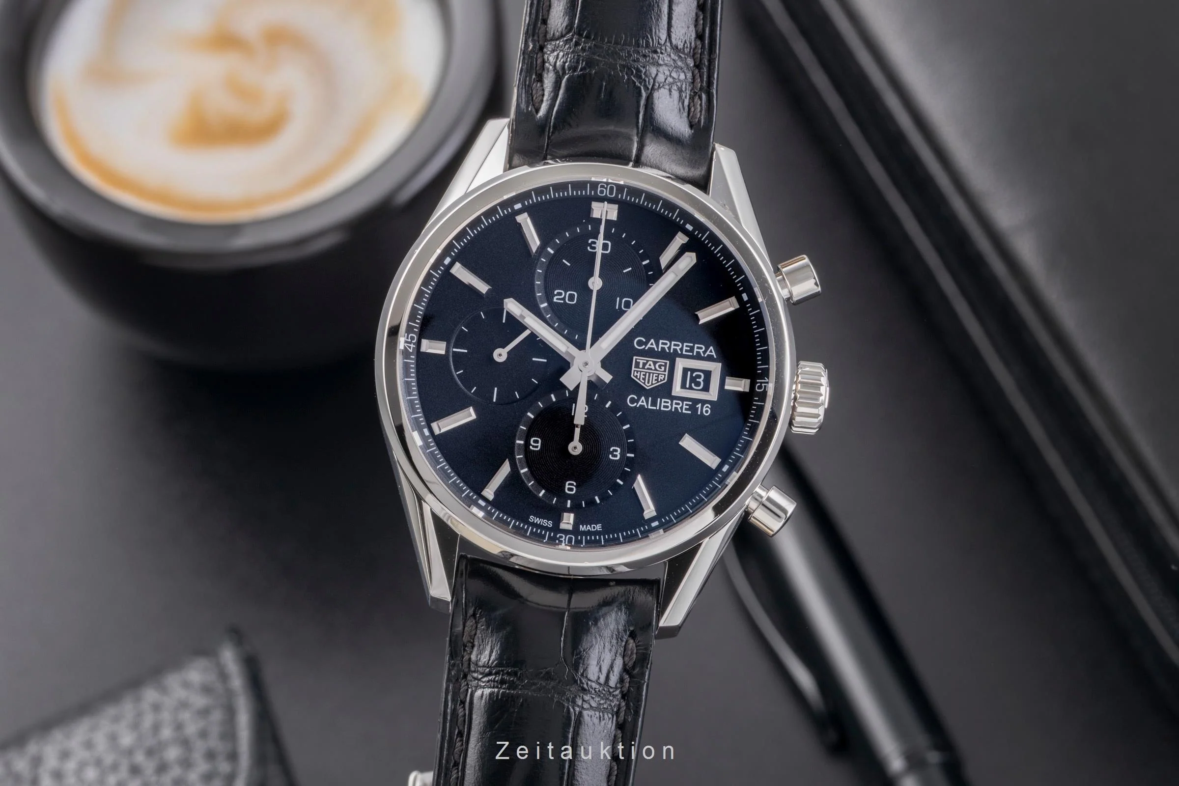 Tag Heuer Carrera chronograph steel automatic men's watch CBK2110  [2504994] - Image 2