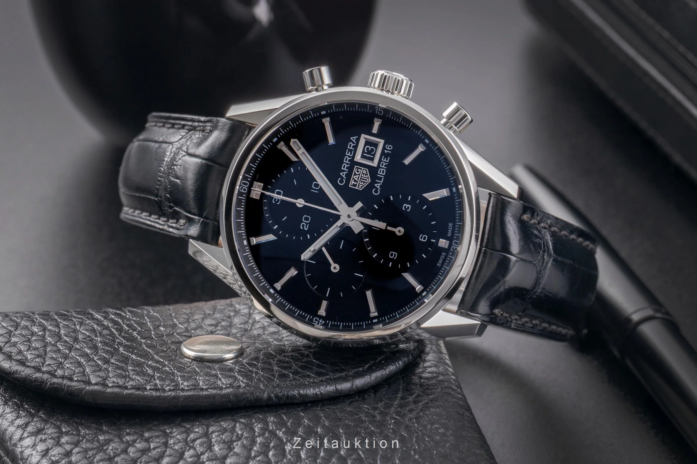 Tag Heuer Carrera chronograph steel automatic men's watch CBK2110  [2504994] - Image 3