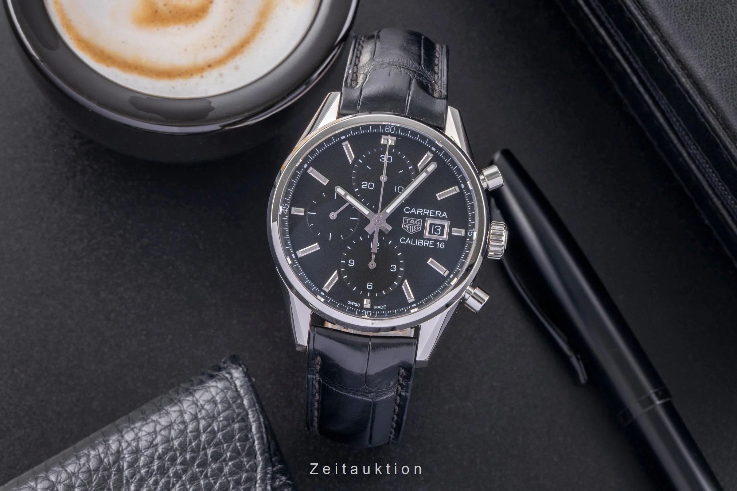 Tag Heuer Carrera chronograph steel automatic men's watch CBK2110  [2504994] - Image 4