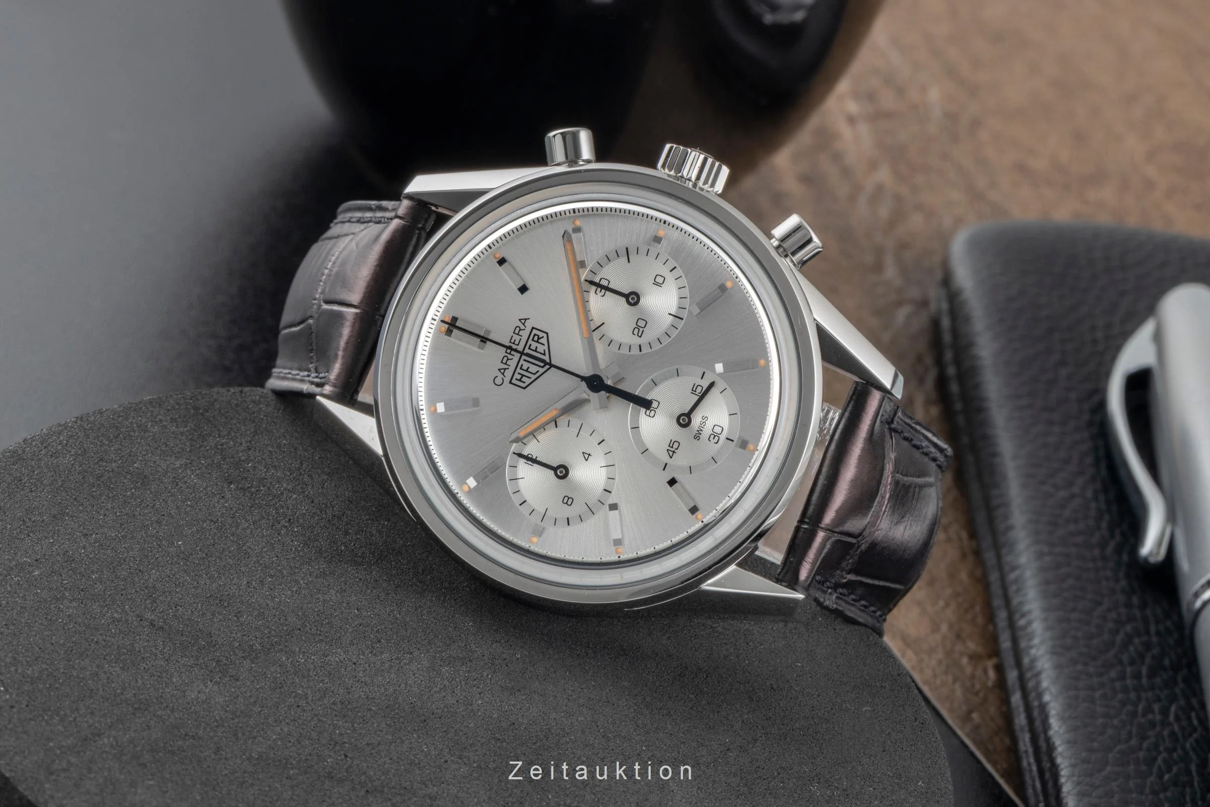 Tag Heuer Carrera chronograph steel automatic men's watch CBK221B Limited  [2505451] - Image 3